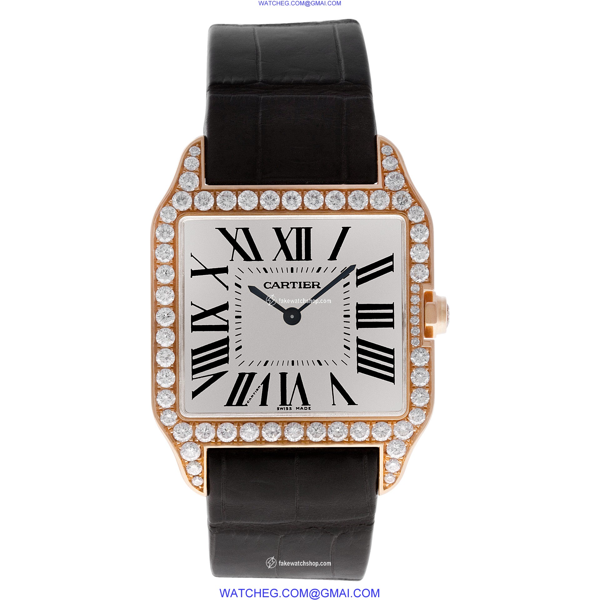 Cartier WH100751 Santos Dumont Manual Unisex 18k Pink Gold 2