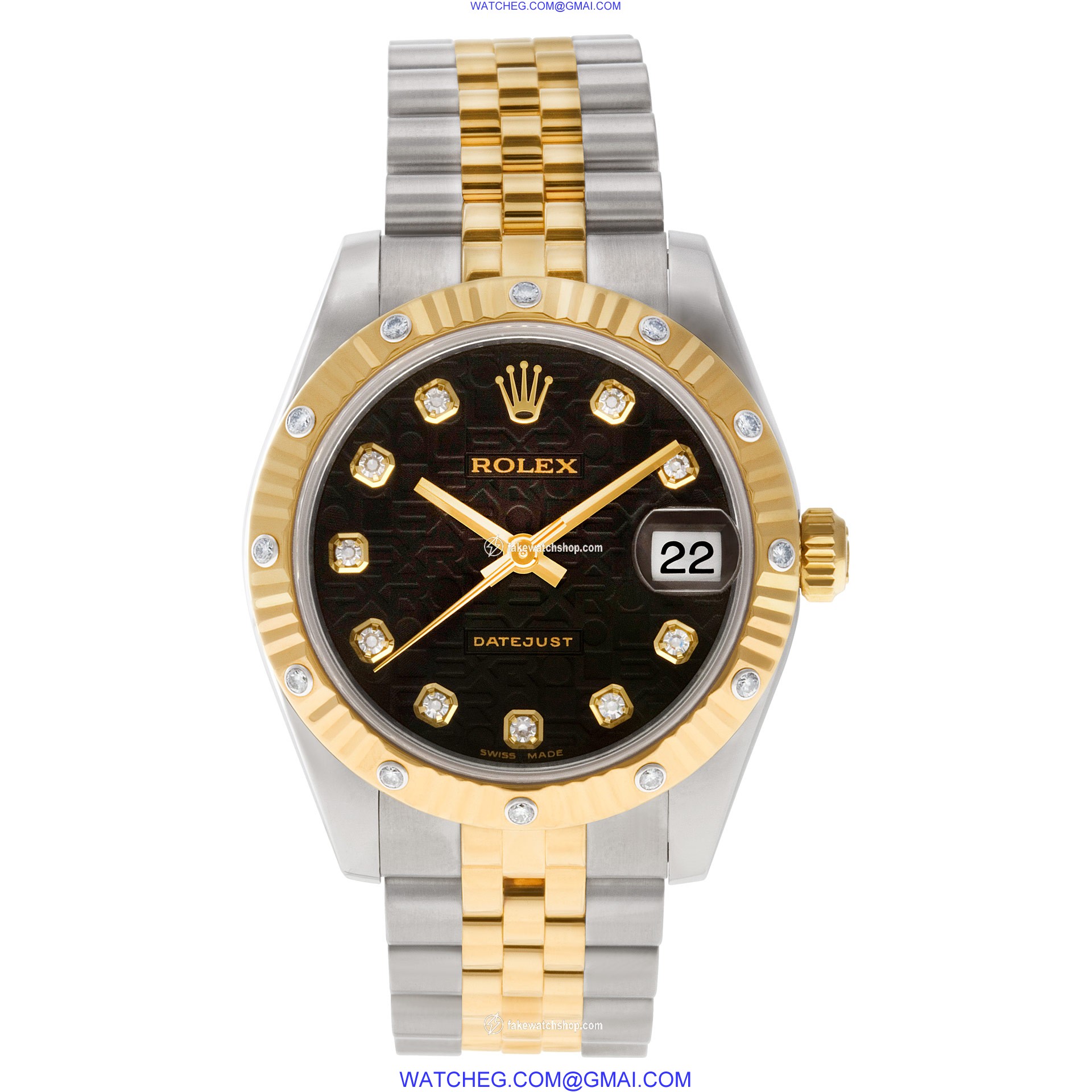 Rolex 178313 Datejust Automatic Female 18k Yellow Gold 2