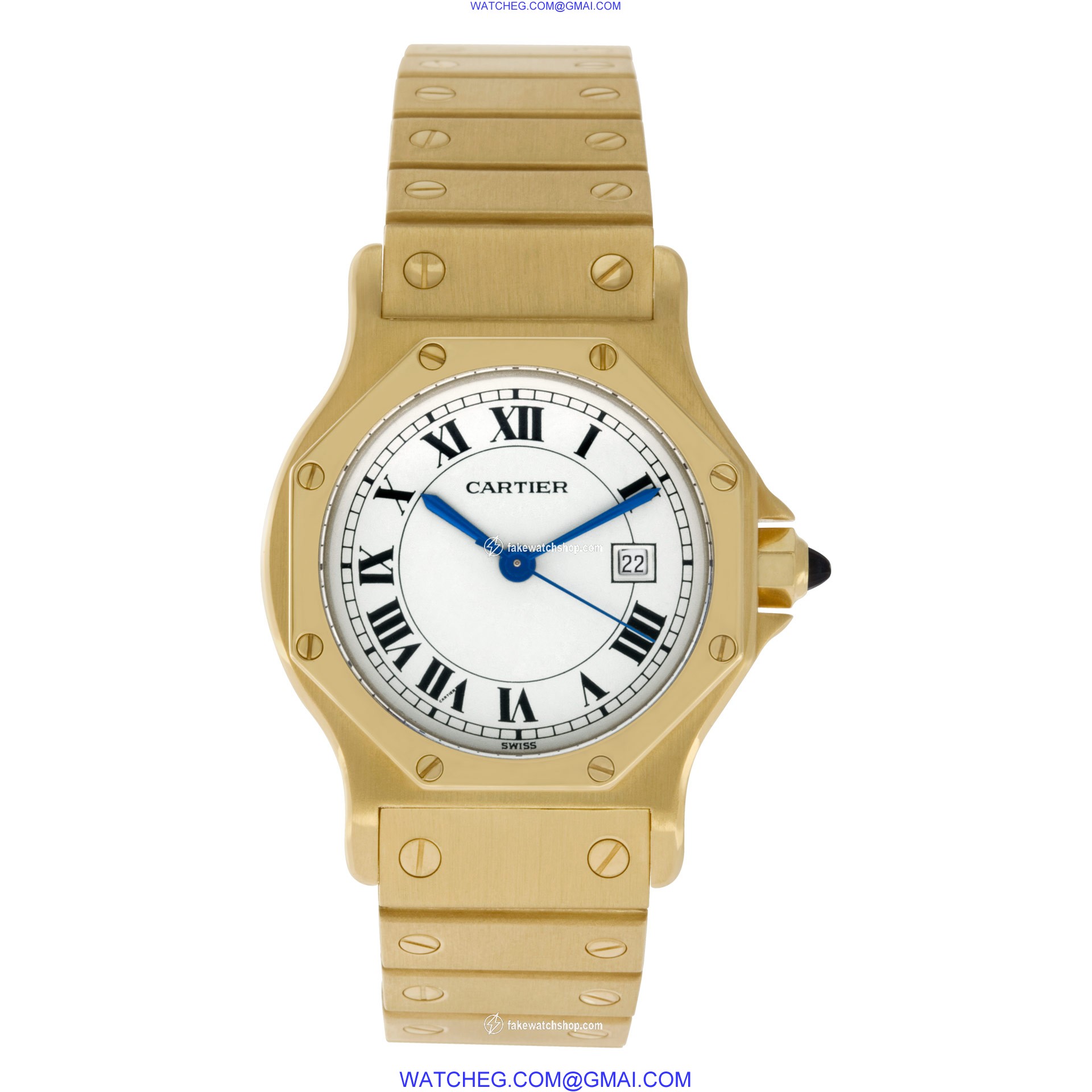 Cartier Cartier 1048 Santos Automatic Unisex 18k yellow gold 2