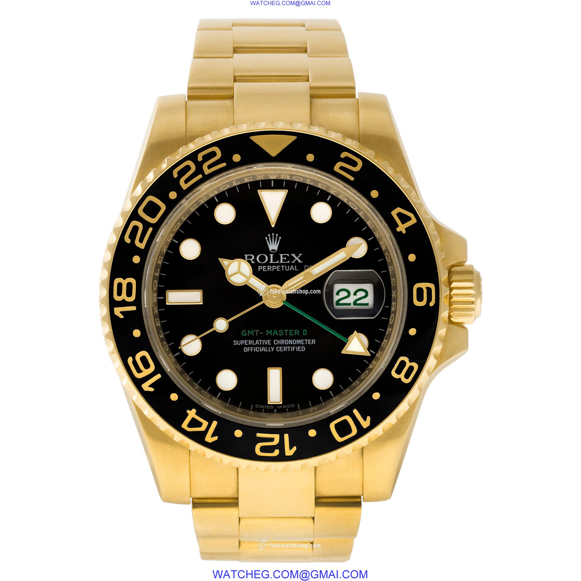 Rolex 116718 GMT-Master Automatic Male 18k yellow gold 2