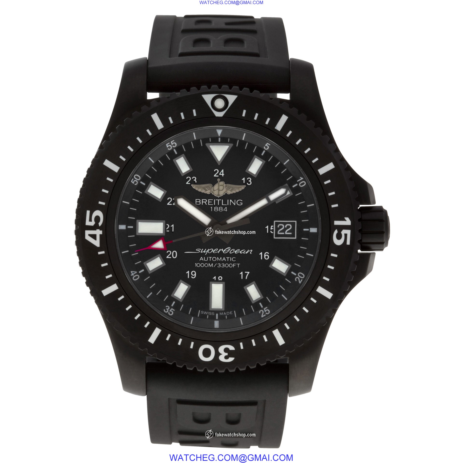 Breitling m1739313 Super Ocean Automatic Male Black Steel 2