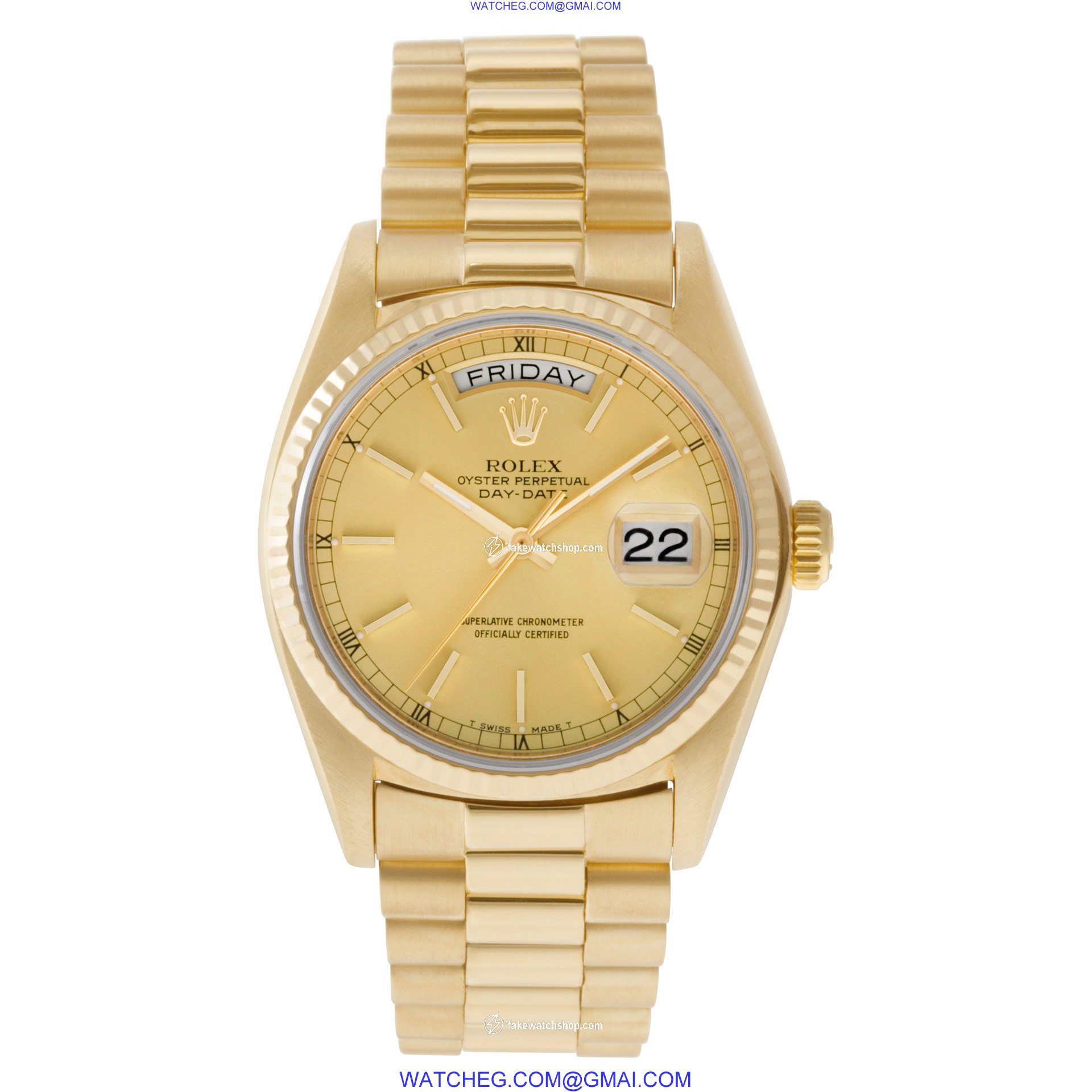 Rolex 18038 Day-Date Automatic Male 18k yellow gold 2