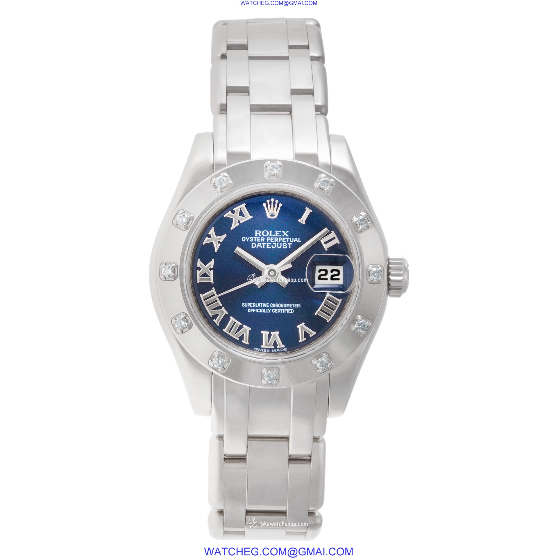 Rolex 80319 Pearlmaster Automatic Female 18k White Gold 2