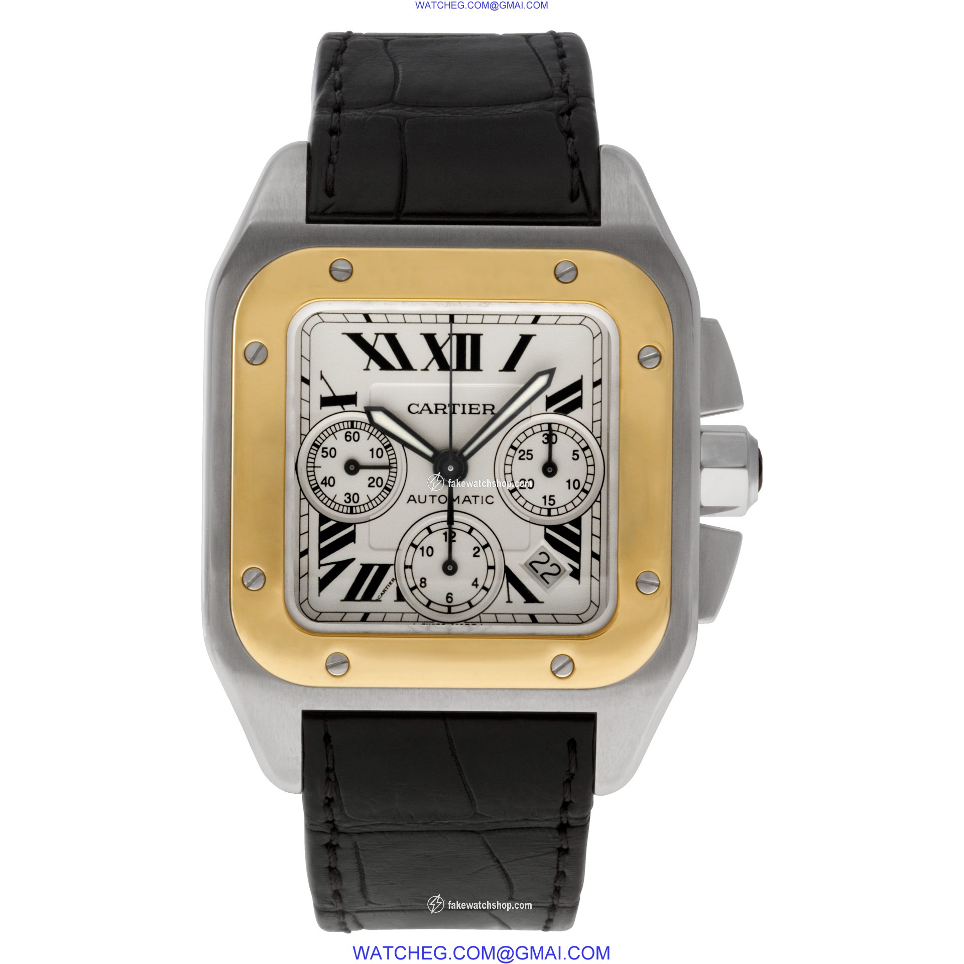 Cartier w20091x7 Santos 100 Automatic Male Stainless Steel 2