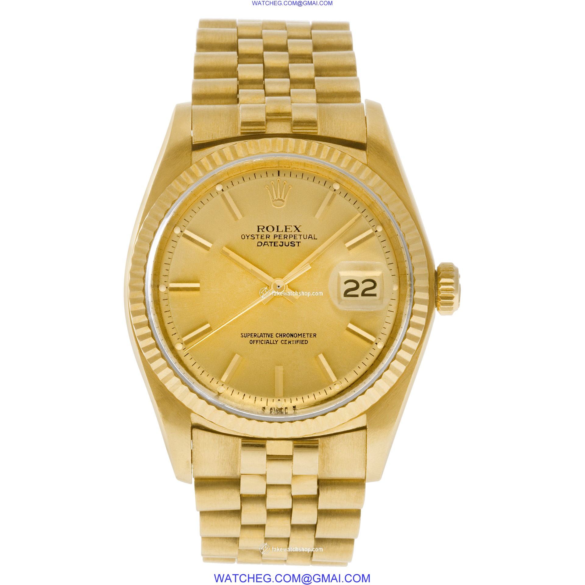 Rolex 16018 Datejust Automatic Male 18k yellow gold 2