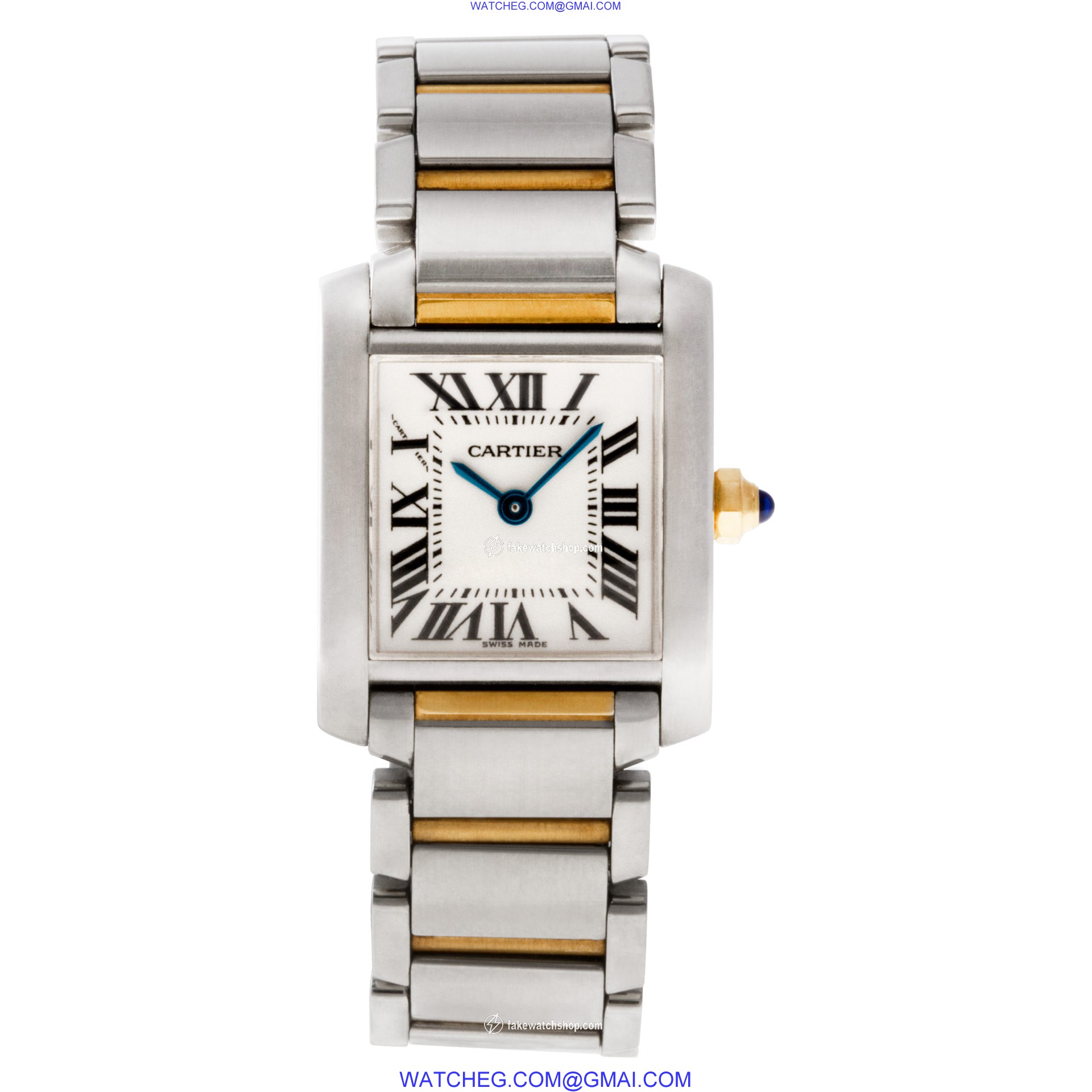 Cartier W51007Q4 Tank Francaise Quartz Female 18k gold & Stainless Steel 2