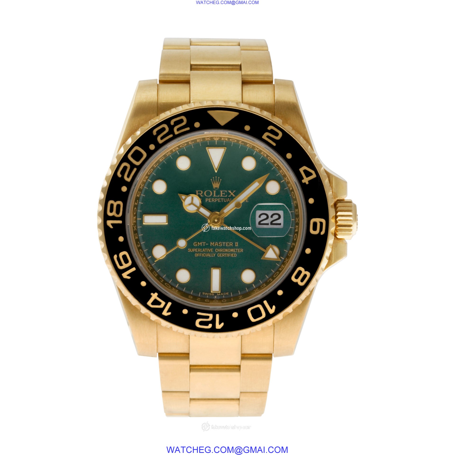 Rolex 116718 GMT-Master Automatic Male 18k yellow gold 2