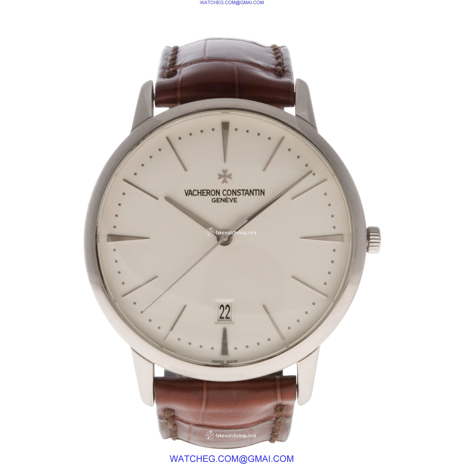 Vacheron Constantin 85180/00G Patrimony Contemporary Automatic Unisex 18k White Gold 2