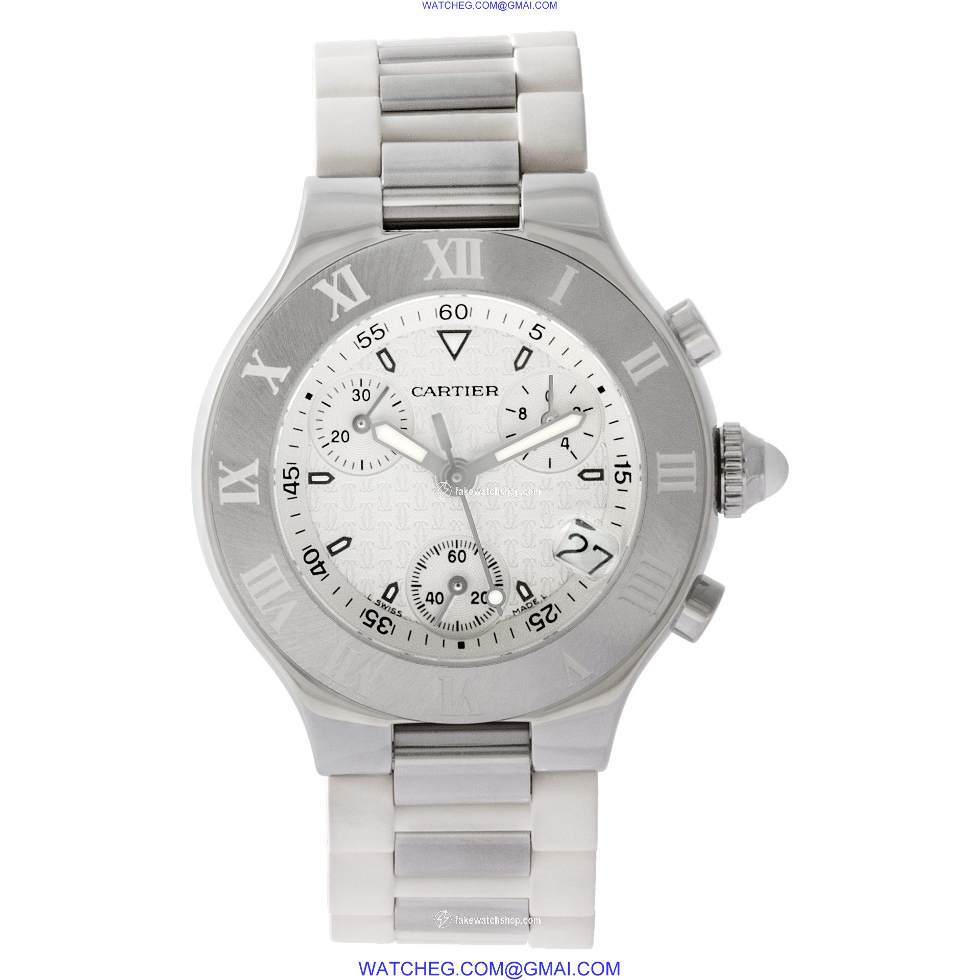 Cartier 2996 Chronoscaph Quartz Female Stainless Steel 2