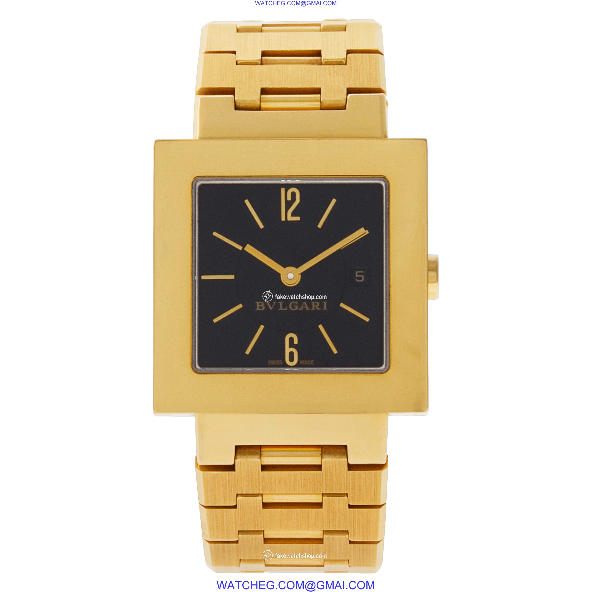 Bvlgari SQ27G Quadrato Quartz Female 18k yellow gold 2