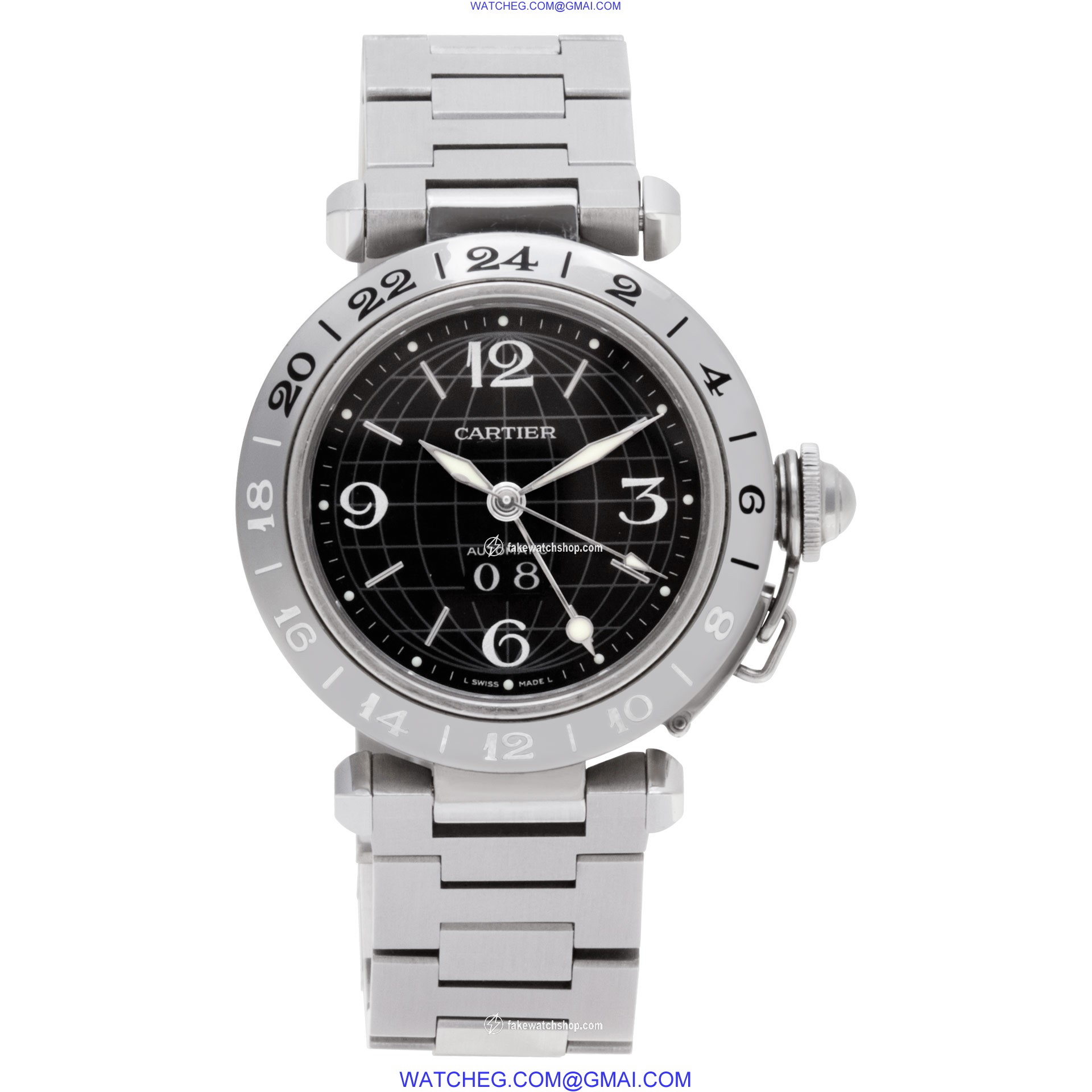 Cartier W31049M7 Pasha C Automatic Unisex Stainless Steel 2