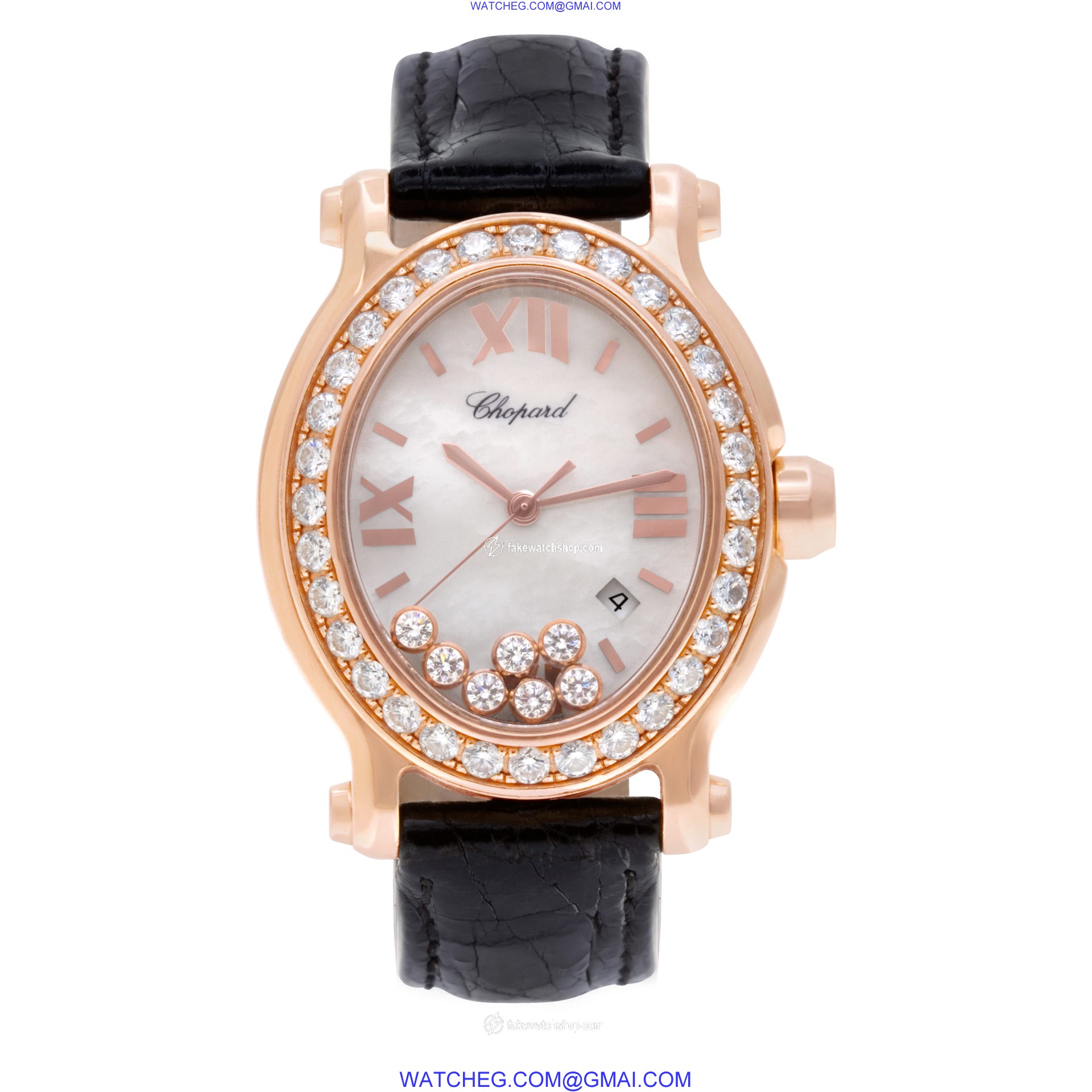 Chopard 275350 Happy Sport Quartz Female 18k rose gold 2