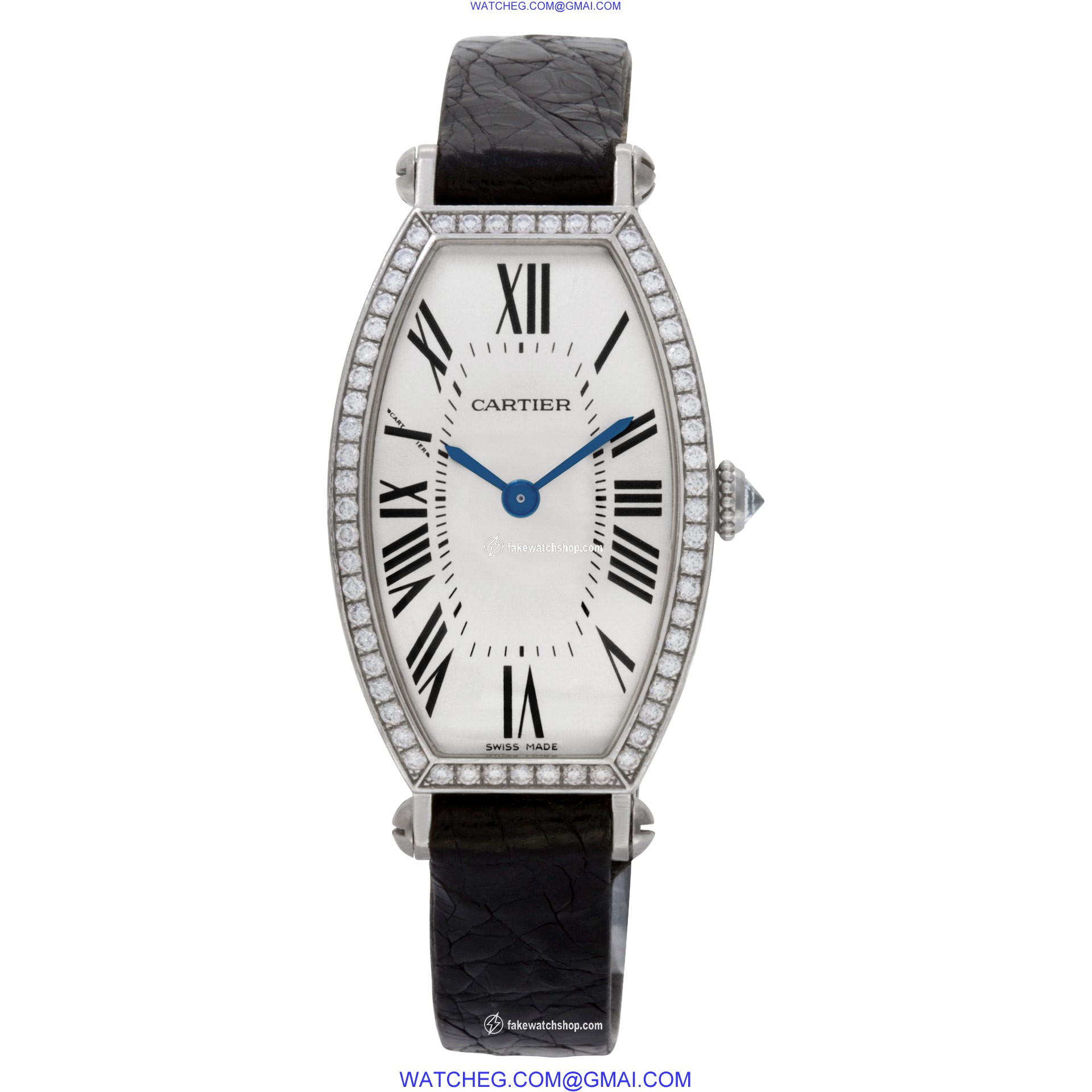 Cartier WE400131 2711 Tonneau Manual Female 18k White Gold 2