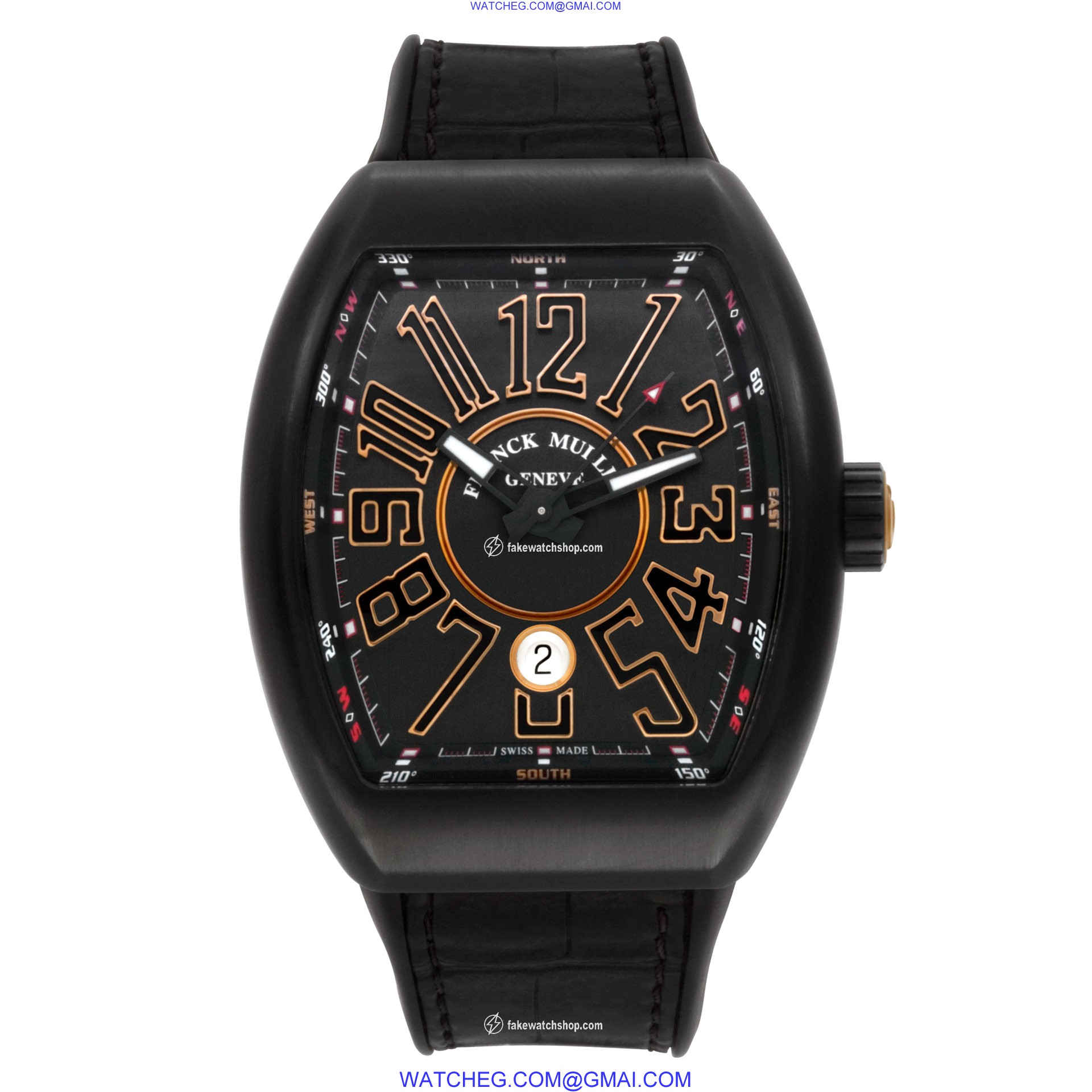 Franck Muller V 45 SC DT NR BR Vanguard Automatic Male Black Titanium 2