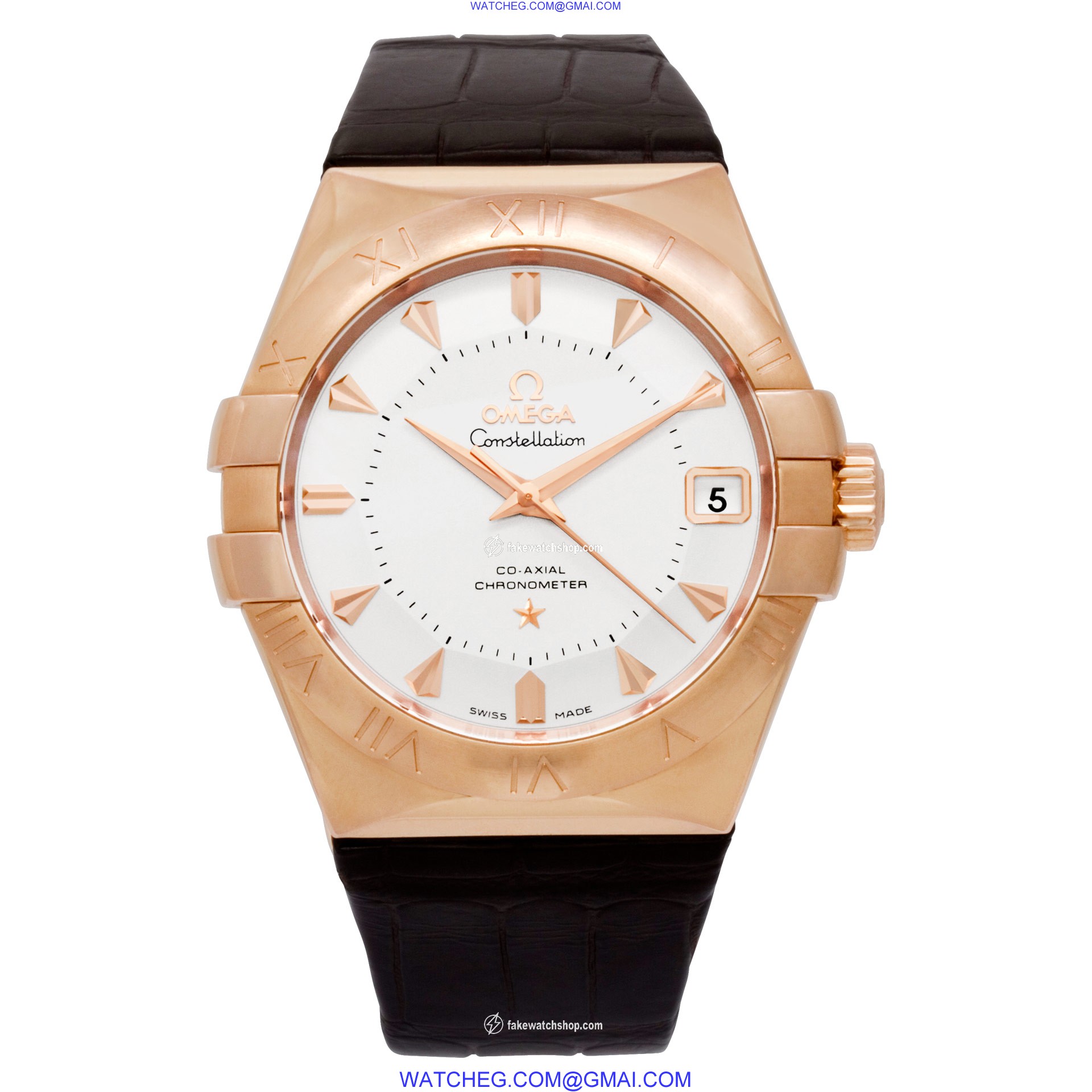 Omega 123.53.38.21.02.001 Constellation Automatic Male 18k rose gold 2