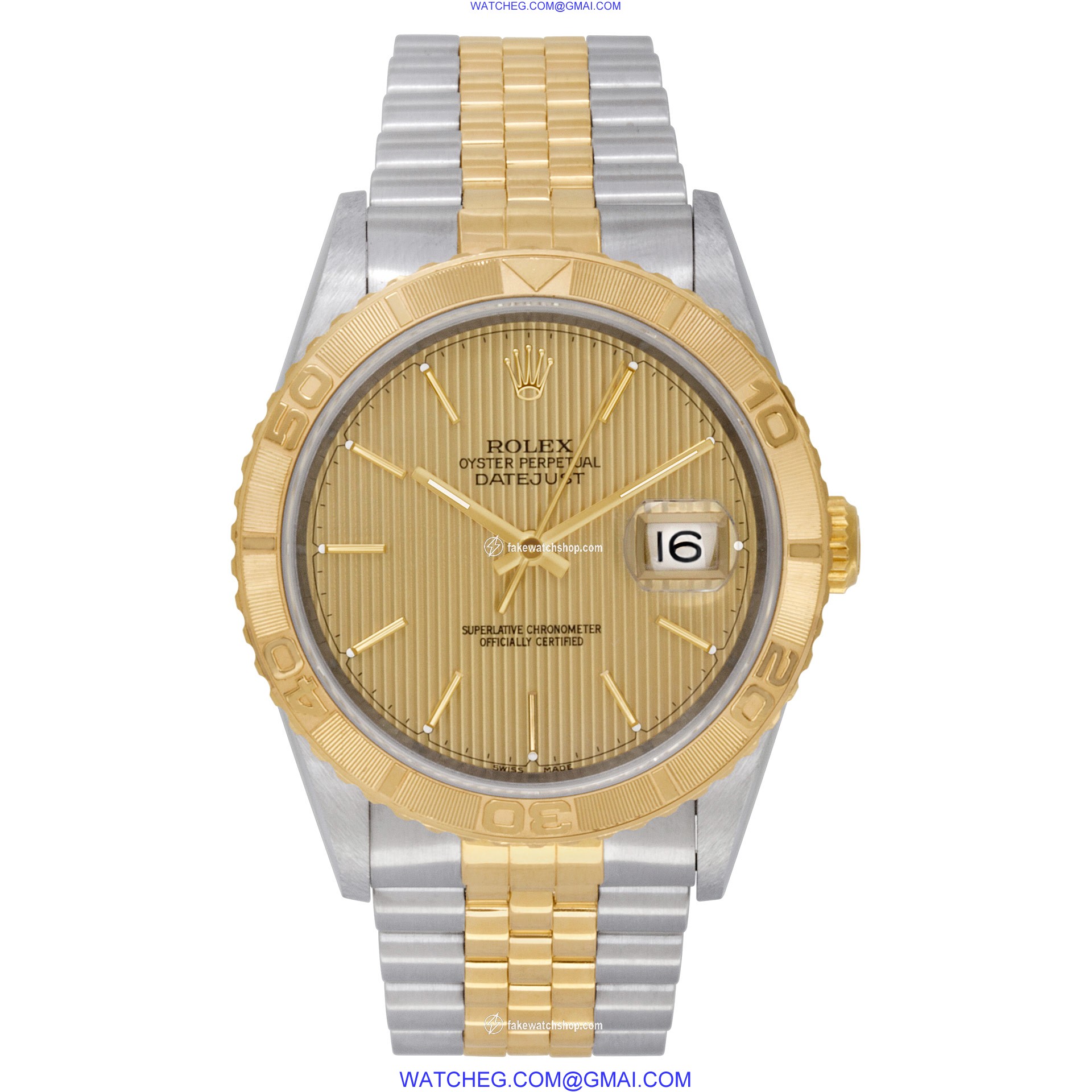 Rolex 16263 Datejust Automatic Unisex 18k gold & Stainless Steel 2