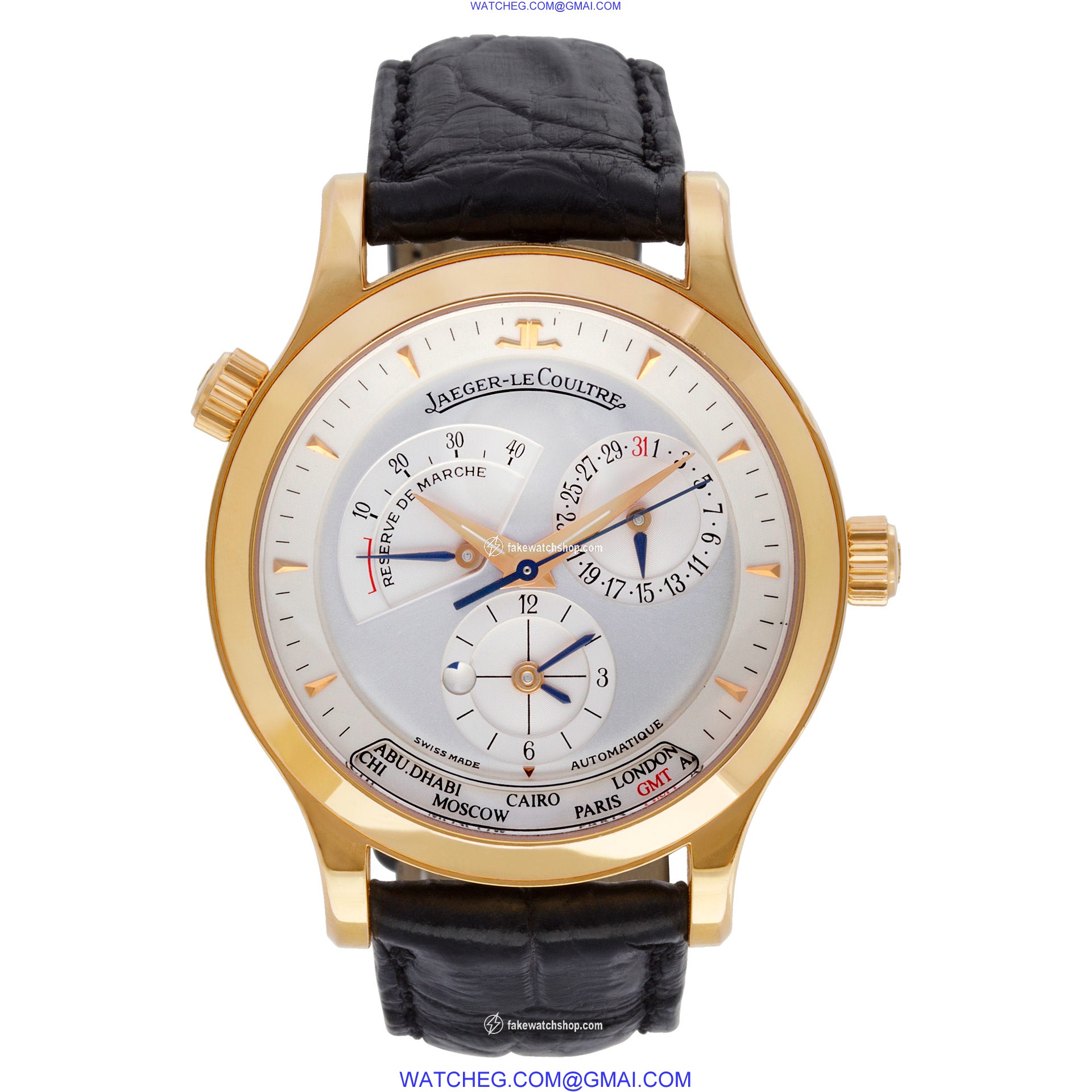Jaeger LeCoultre 142.2.92 Master Geographic Automatic Male 18k rose gold 2