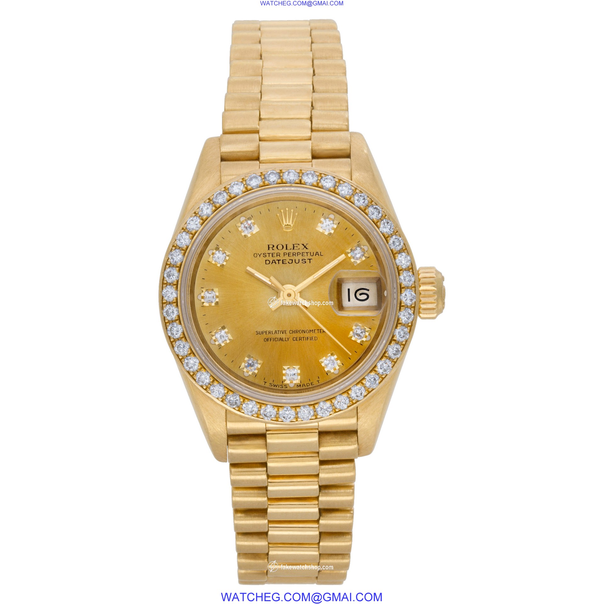 Rolex 69178 Datejust Automatic Female 18k yellow gold 2