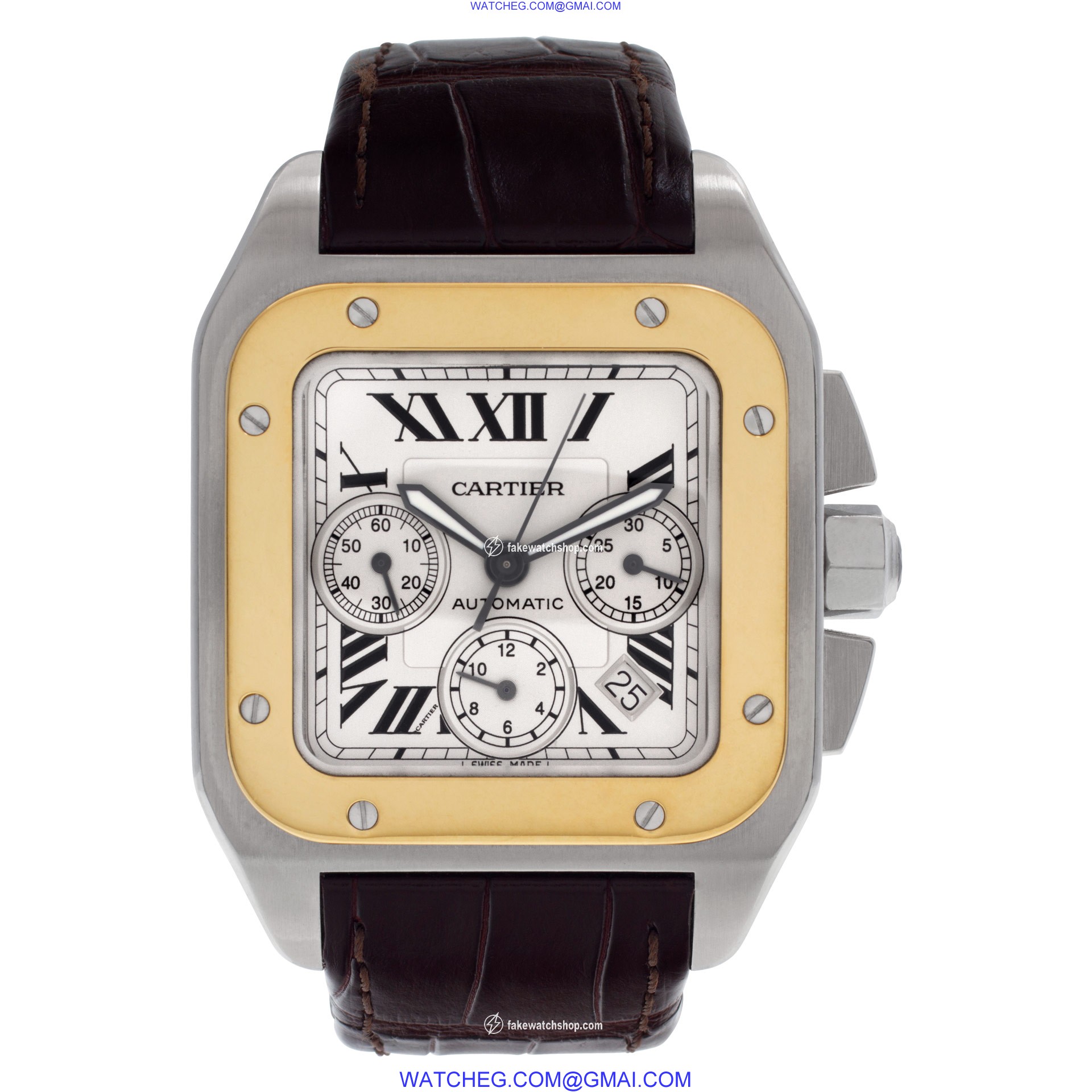 Cartier W20091X7 Santos 100 Automatic Male Stainless Steel 2
