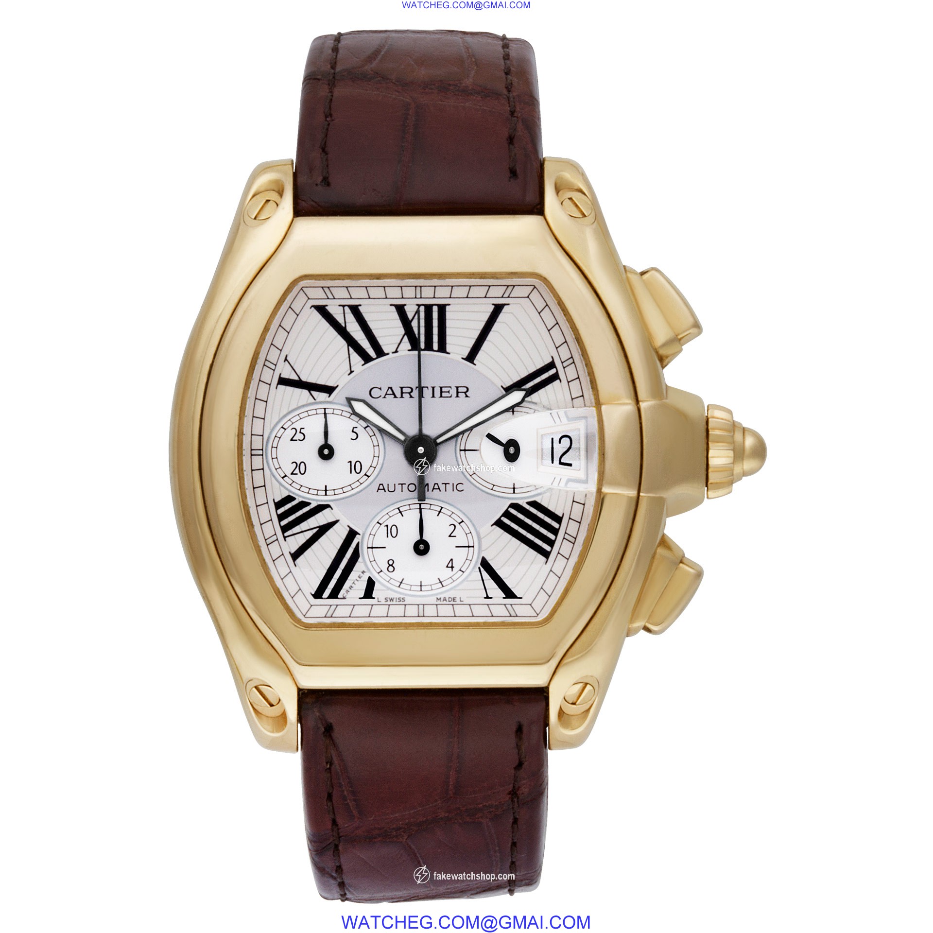 Cartier W62021Y3 Roadster Automatic Male 18k yellow gold 2