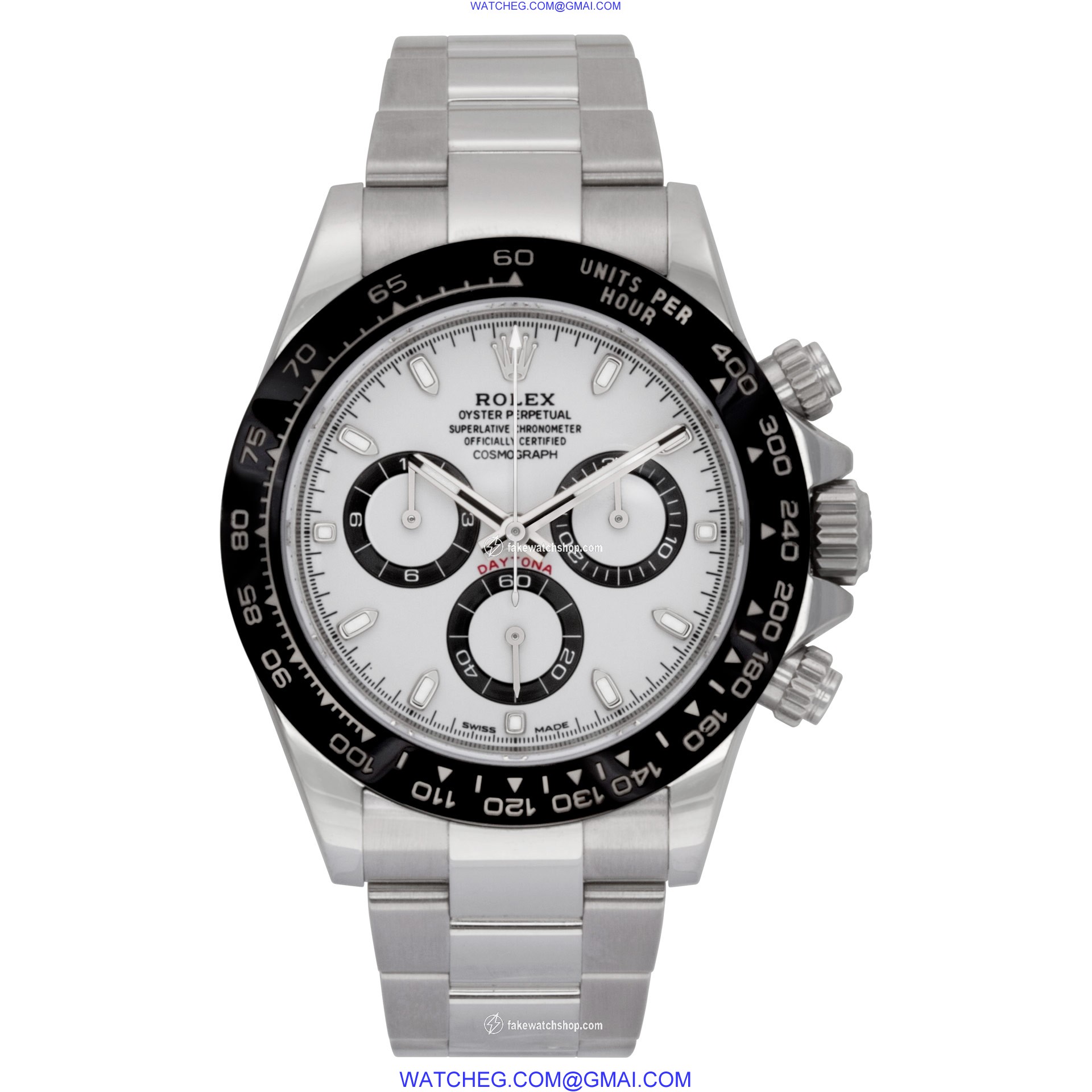 Rolex 116500W Daytona Automatic Unisex Stainless Steel 2