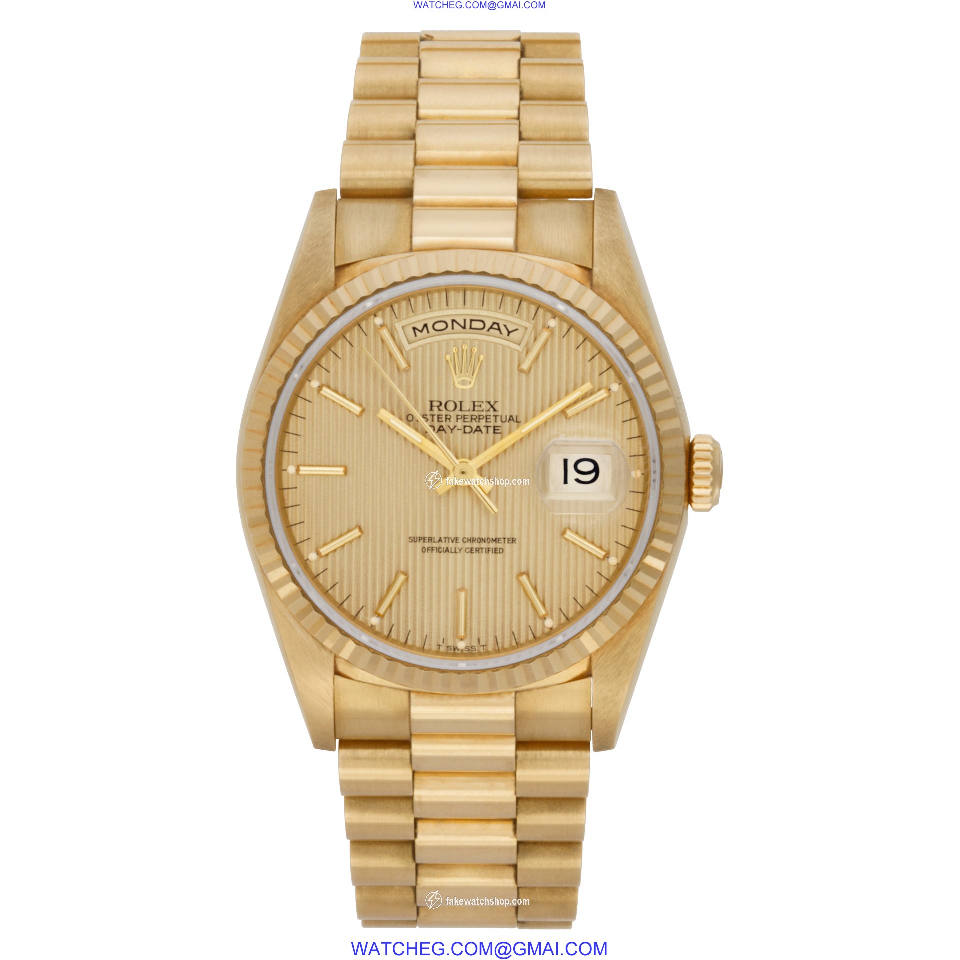 Rolex 18238 Day-Date Automatic Male 18k Yellow Gold 2