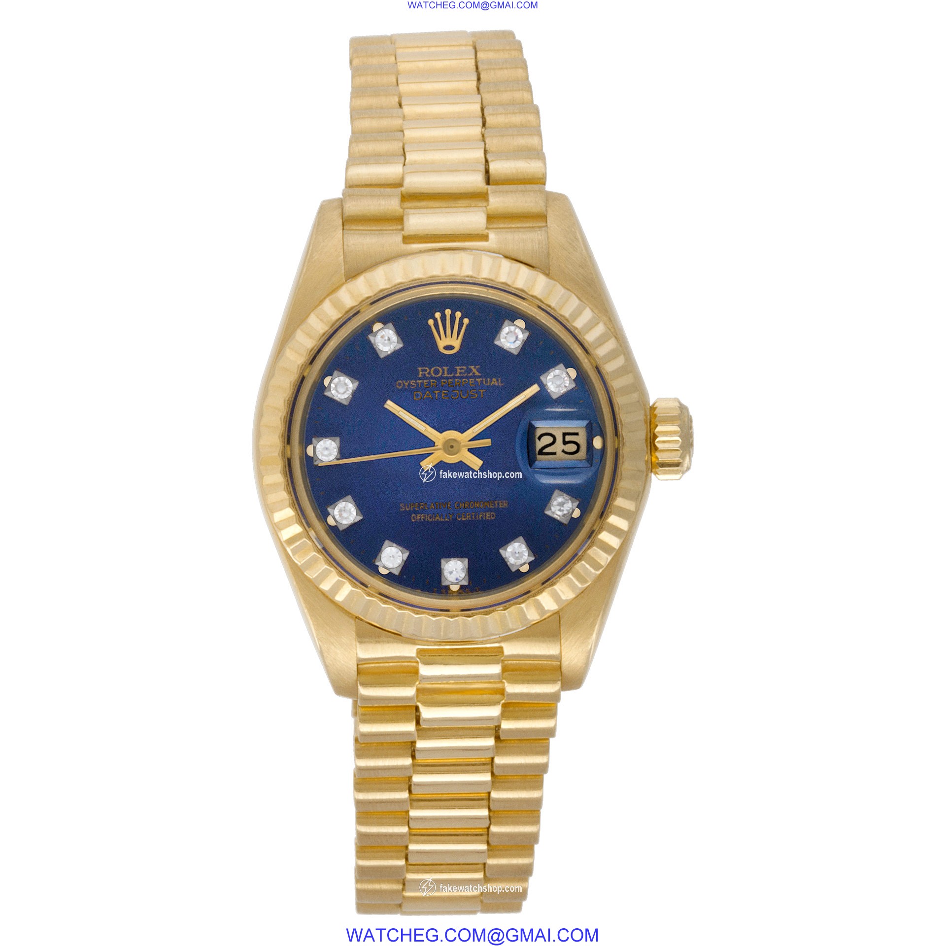 Rolex 6917 Datejust Automatic Female 18k Yellow Gold 2
