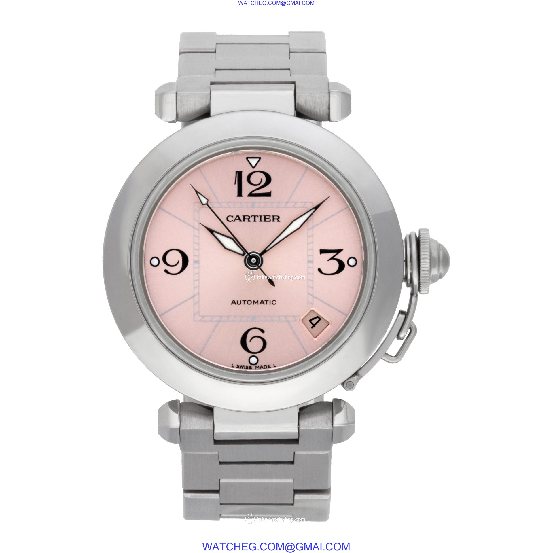 Cartier 2324 Pasha C Automatic Female Stainless Steel 2