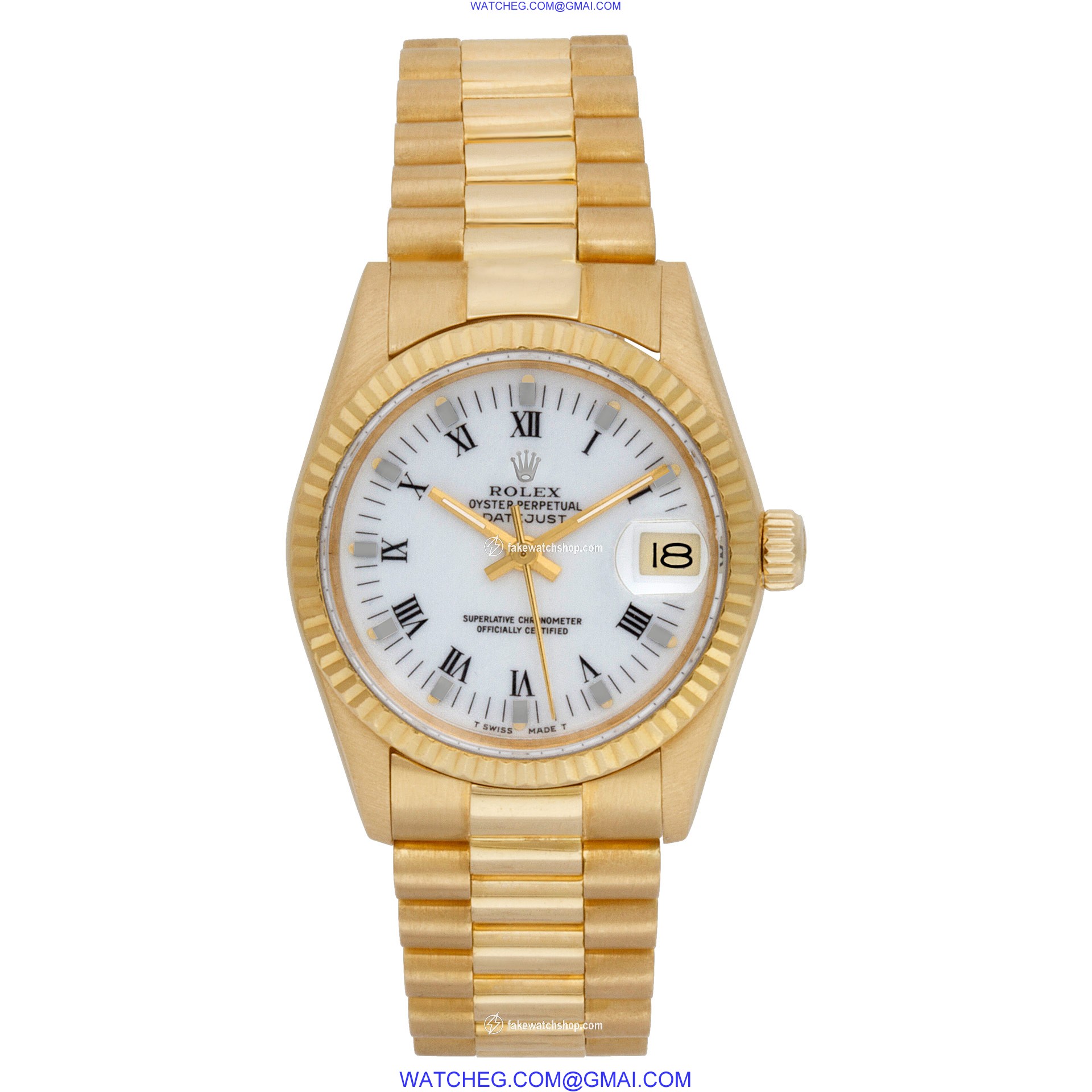 Rolex 68278 Datejust Automatic Unisex 18k yellow gold 2