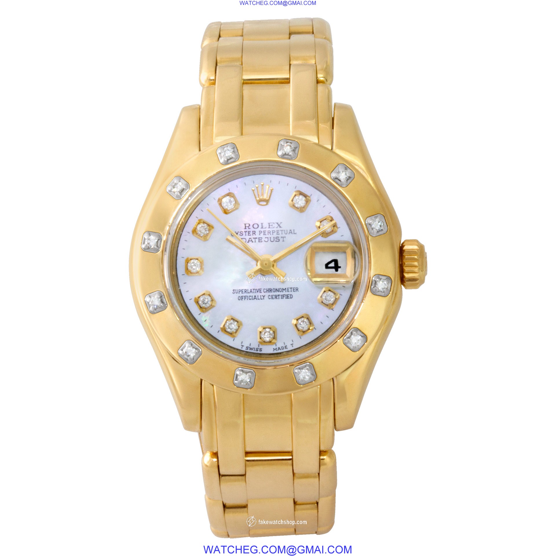 Rolex 80318 Pearlmaster Automatic Female 18k yellow gold 2