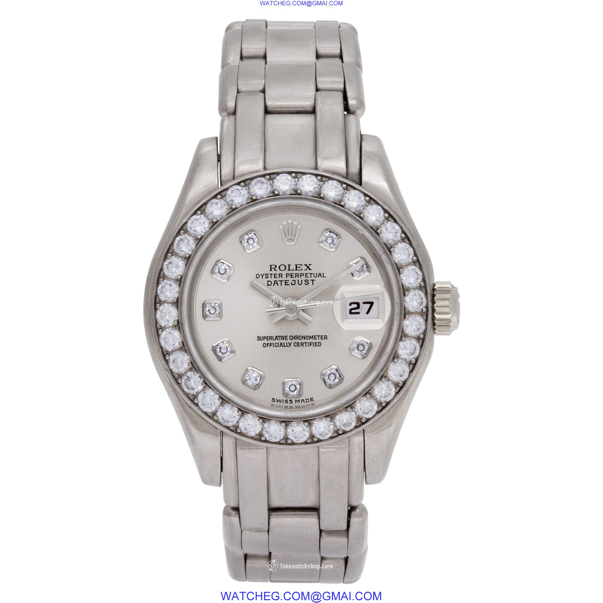 Rolex 69299 Pearlmaster Automatic Female 18k White Gold 2