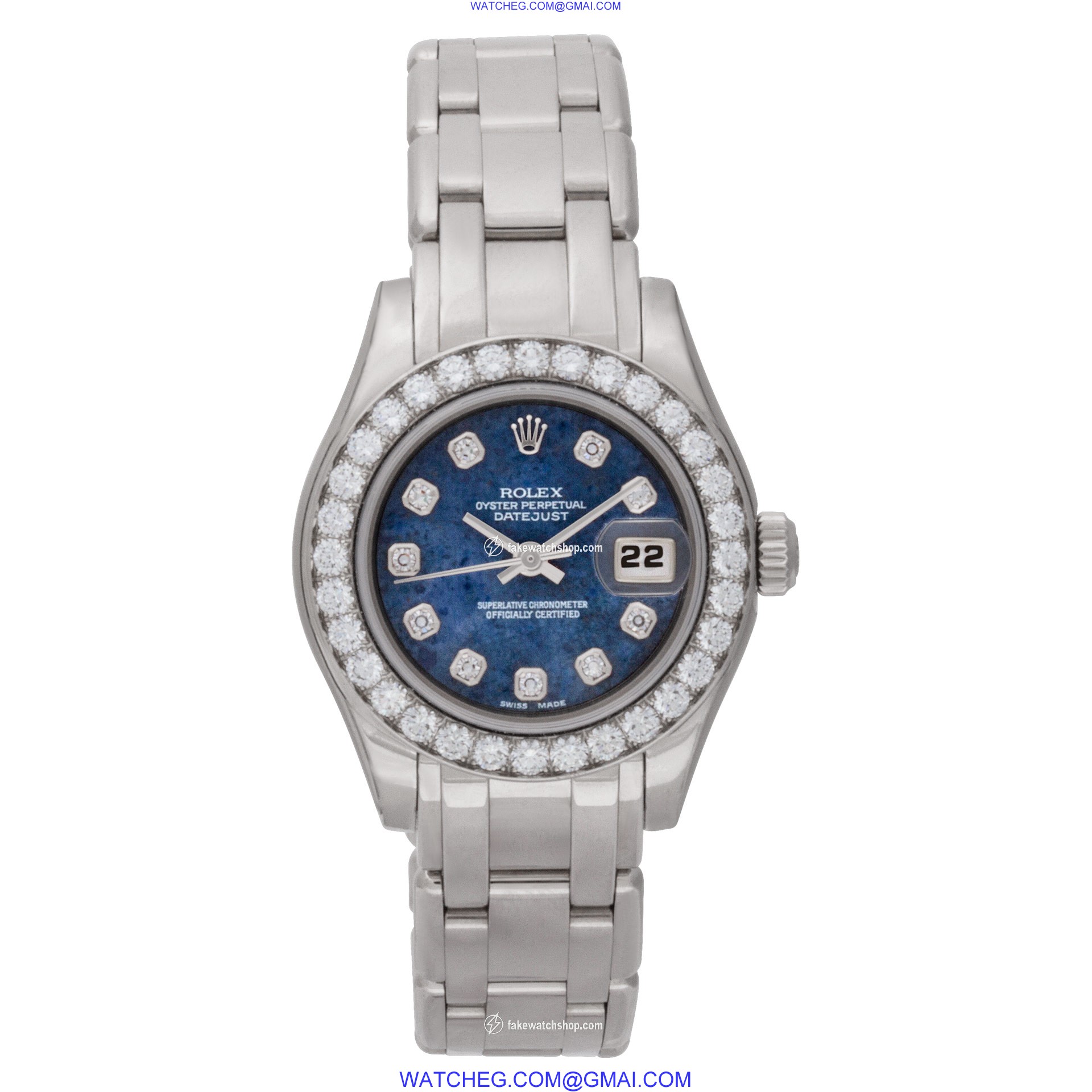 Rolex 80299 Pearlmaster Automatic Female 18k White Gold 2