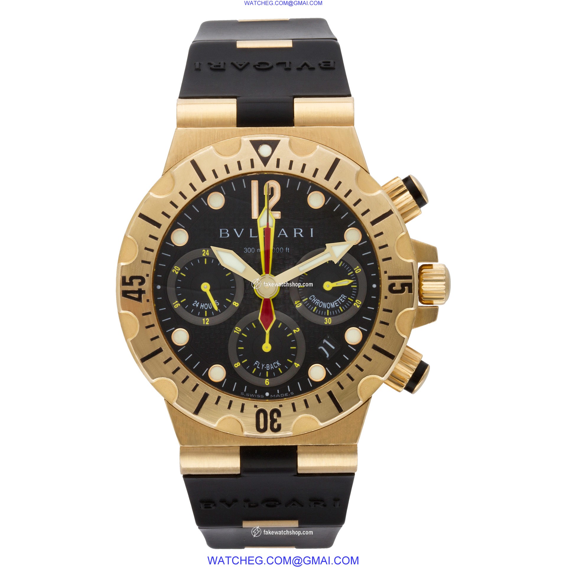 Bvlgari SC40GVD Diagono Automatic Male 18k yellow gold 2