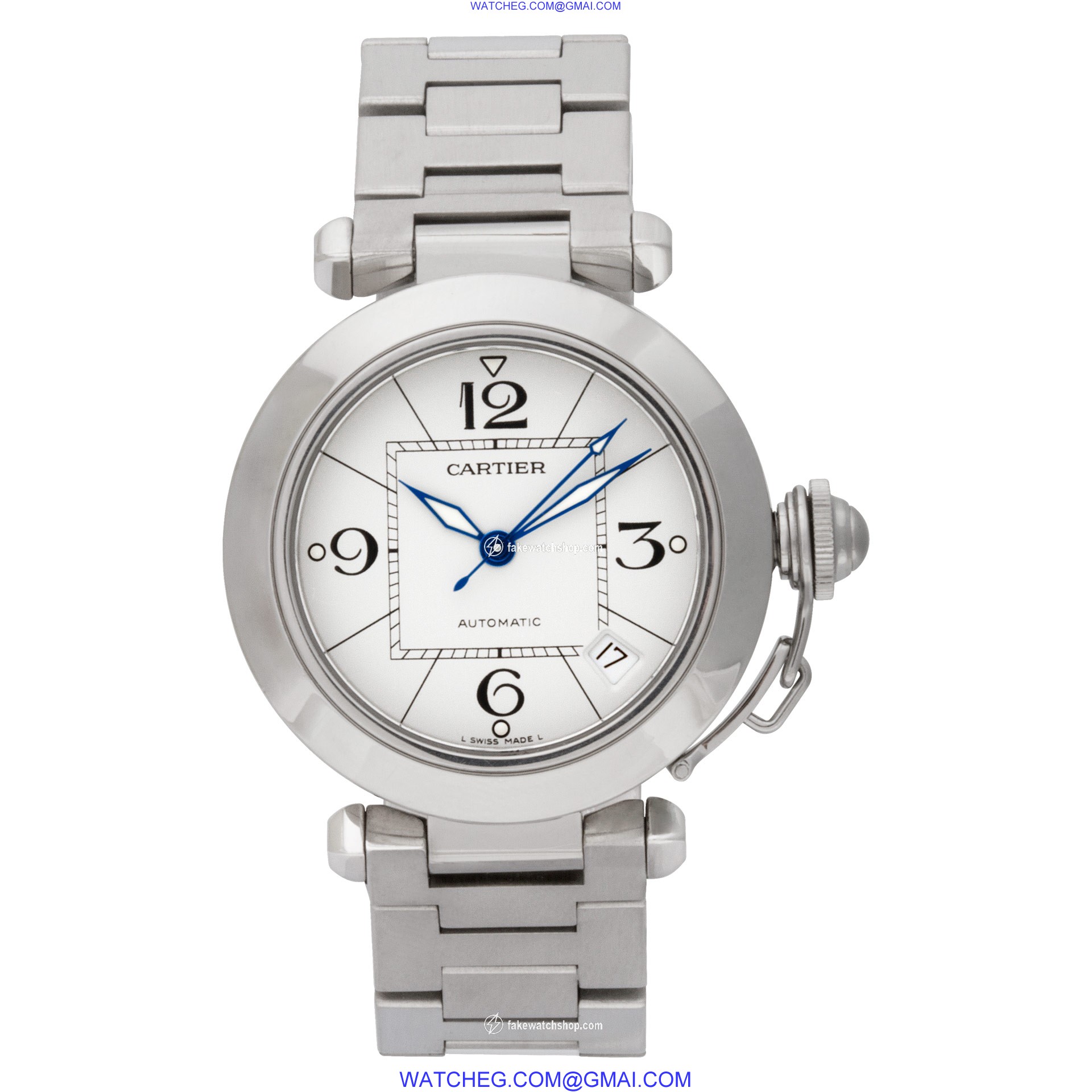 Cartier 2324 Pasha 35 Automatic Unisex Stainless Steel 2
