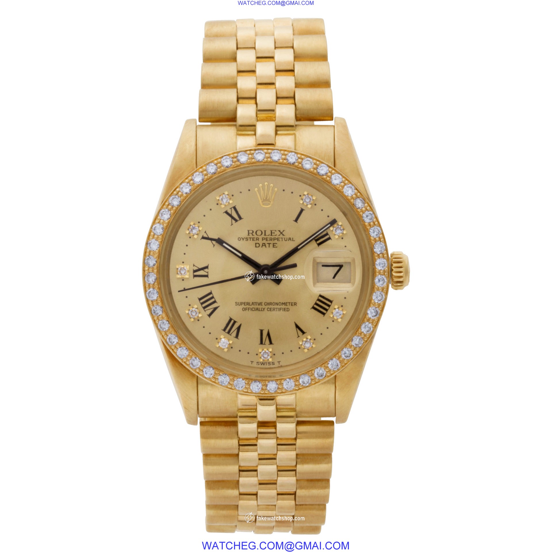 Rolex 15037 Date Automatic Unisex 18k yellow gold 2