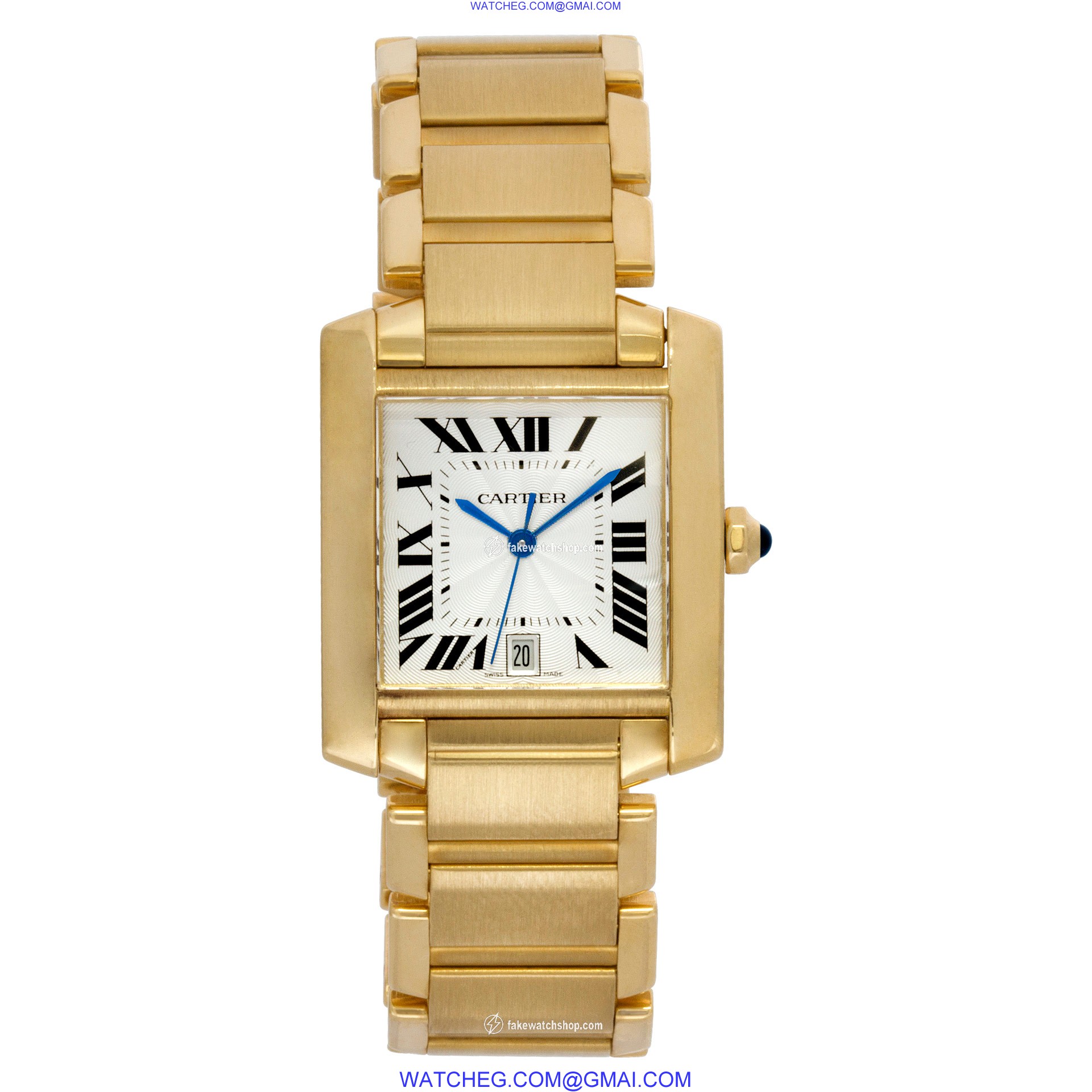 Cartier W50001R2 Tank Francaise Automatic Unisex 18k yellow gold 2