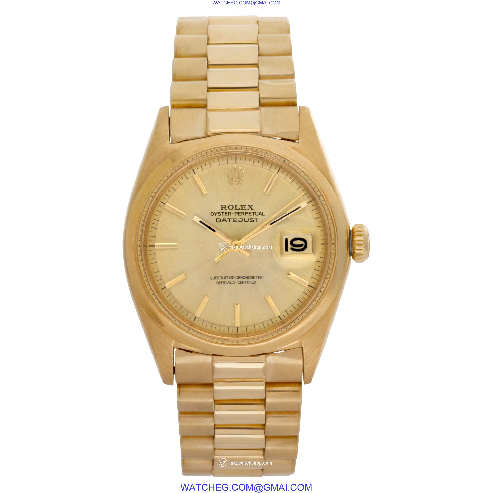 Rolex 1602 Datejust Automatic Male 18k yellow gold 2