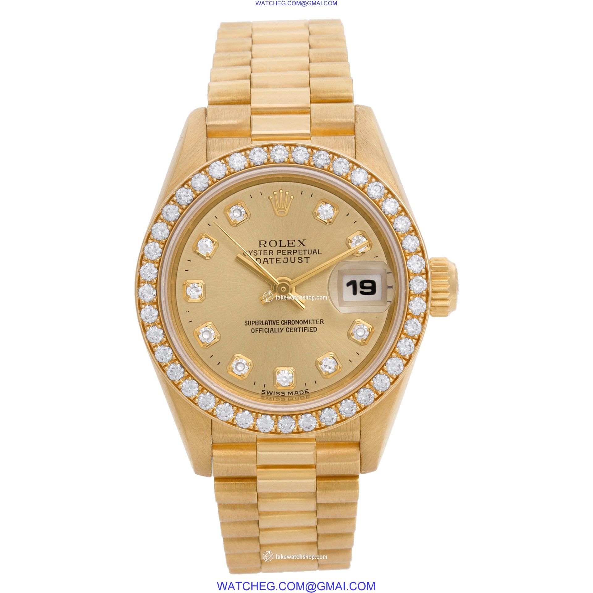 Rolex 69178 Datejust Automatic Female 18k yellow gold 2