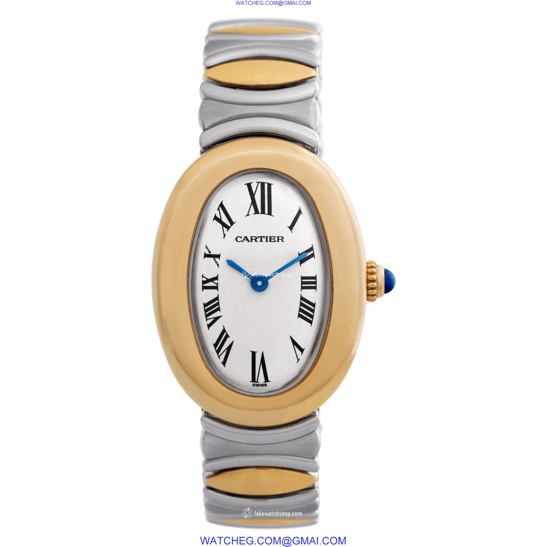 Cartier W15045D8 Baignoire Quartz Female 18k yellow gold 2