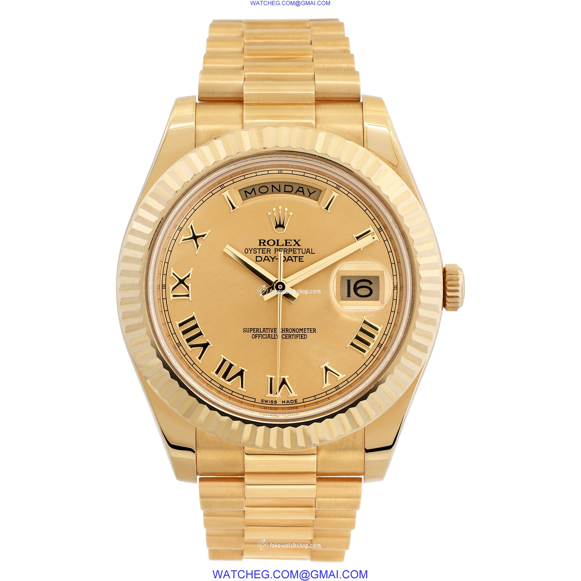 Rolex 218238 Day-Date II Automatic Male 18k yellow gold 2