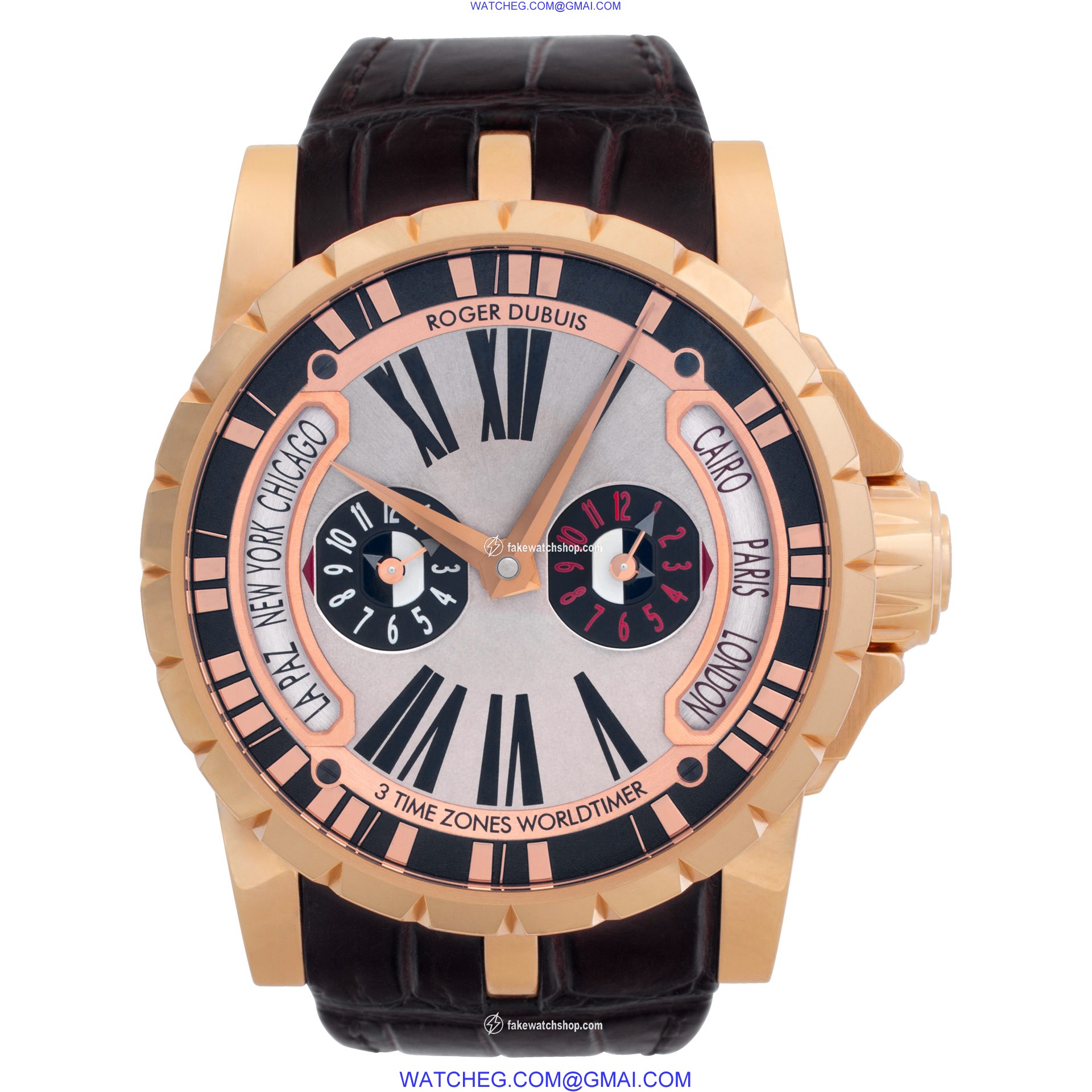 Roger Dubuis EX45 1448 50 00/03R14/B Excalibur Automatic Male 18k rose gold 2