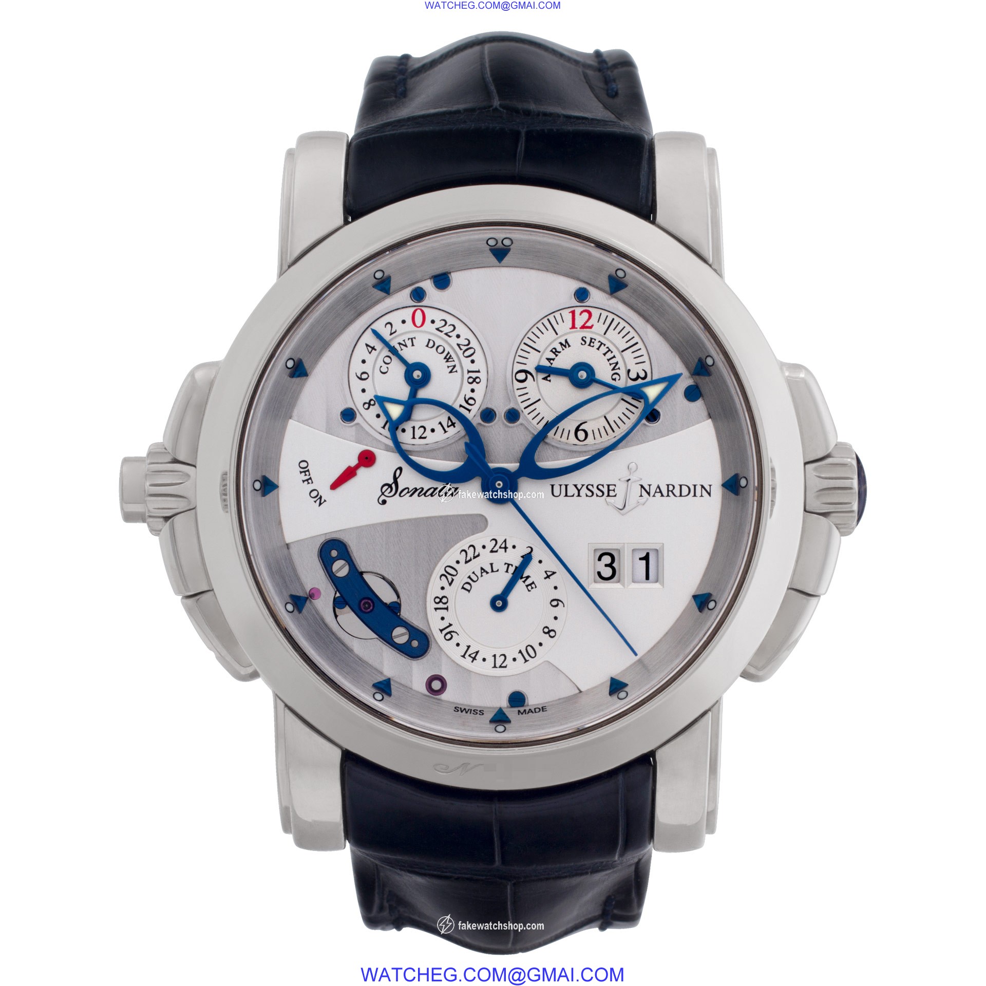 Ulysse Nardin 670-88 Circa 2015 Sonata Cathedral Automatic Male 18k White Gold 2