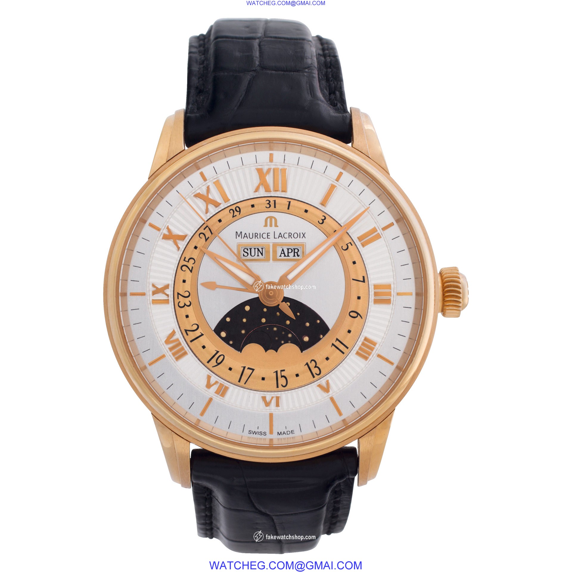 Maurice Lacroix MP6428-PG101-11E Masterpiece Phase de Lune Automatic Male 18k rose gold 2