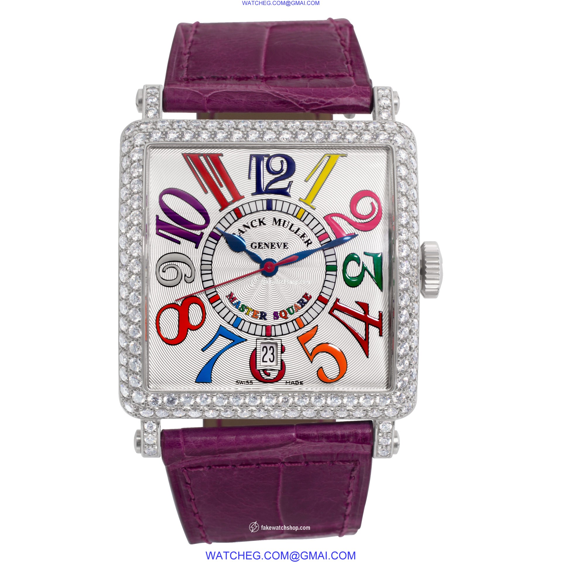 Franck Muller 6000 H SC DT COLDRM V D Color Dreams Automatic Female 18k White Gold 2