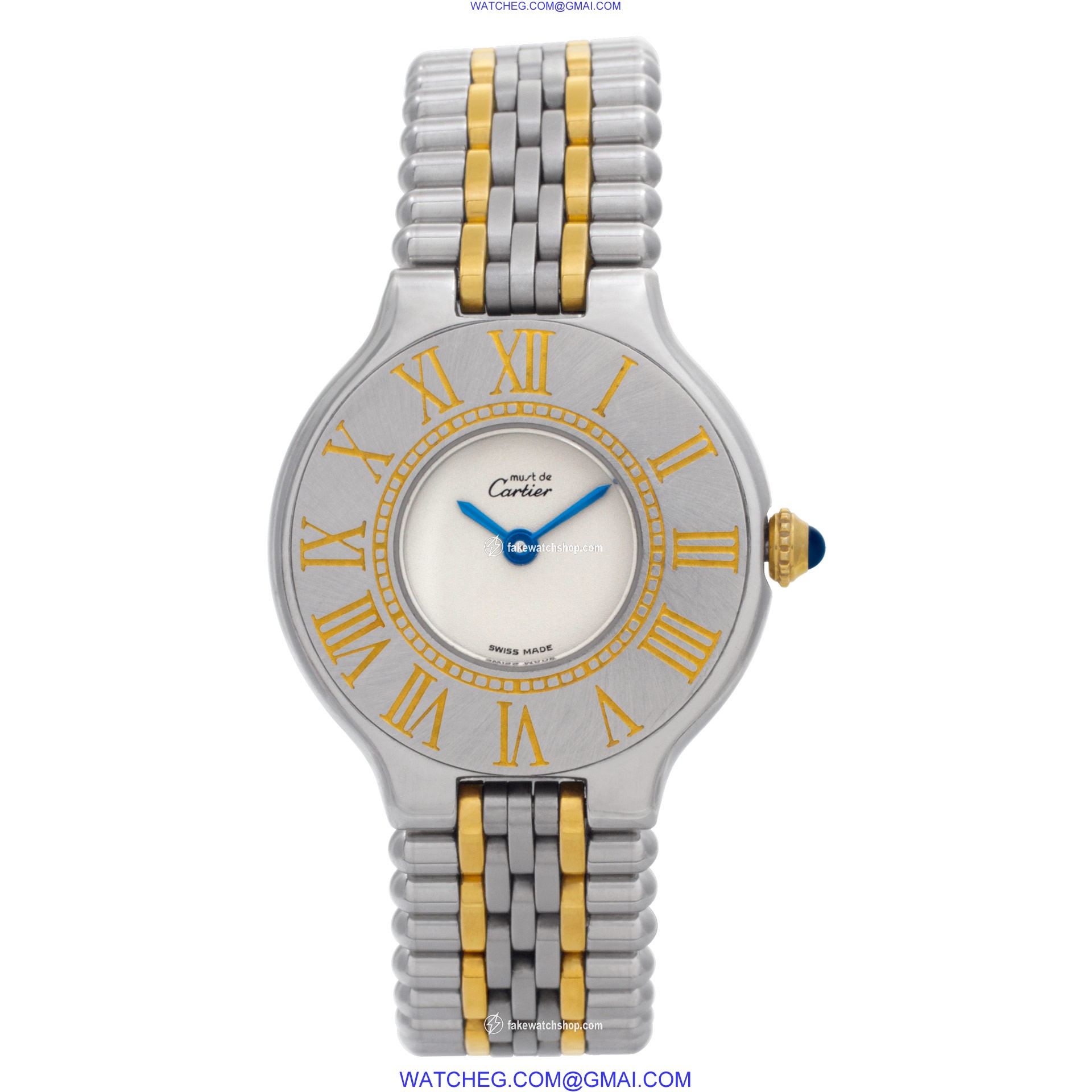 Cartier 21 Must 21 Quartz Female 18k gold & Stainless Steel 2