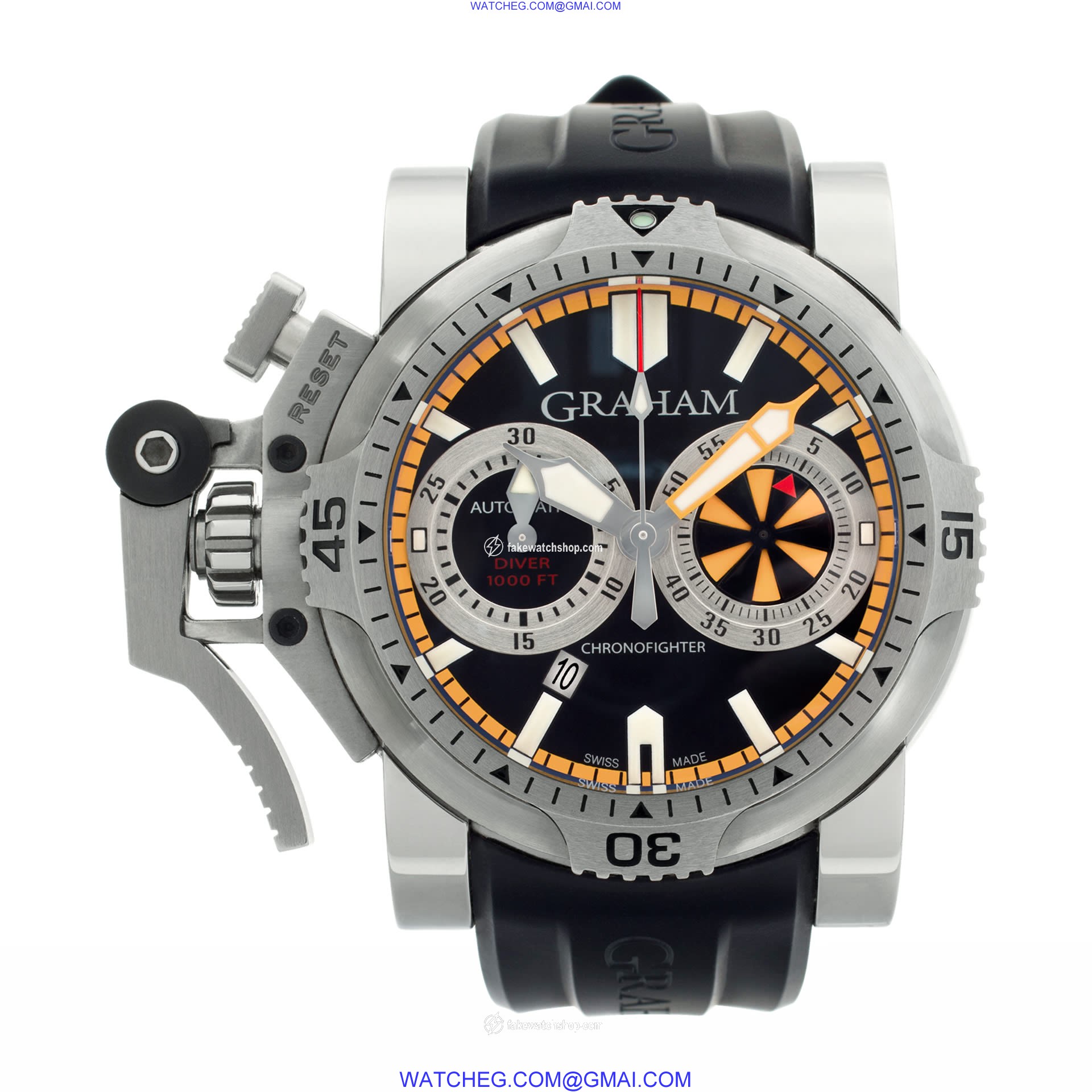 Graham  2OVES.B15A Chronofighter Automatic Male Stainless Steel 2