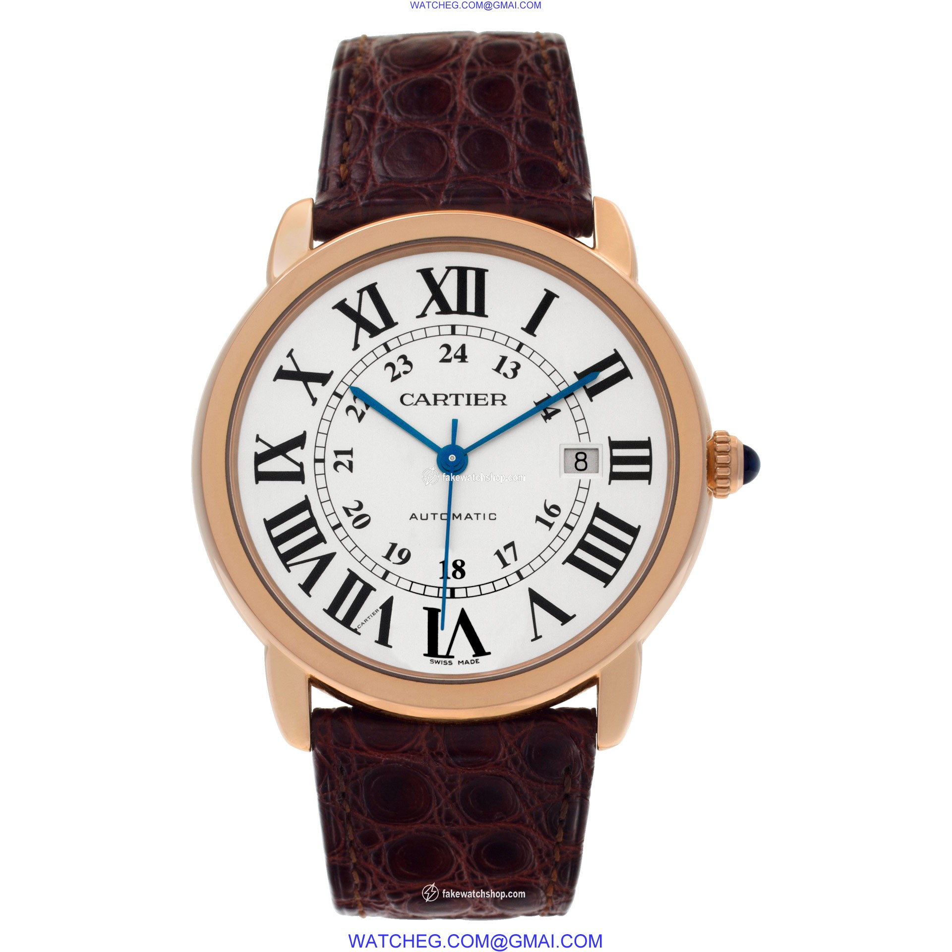 Cartier W6701009 Ronde Solo Automatic Unisex 18k Pink Gold & Stainless Steel 2