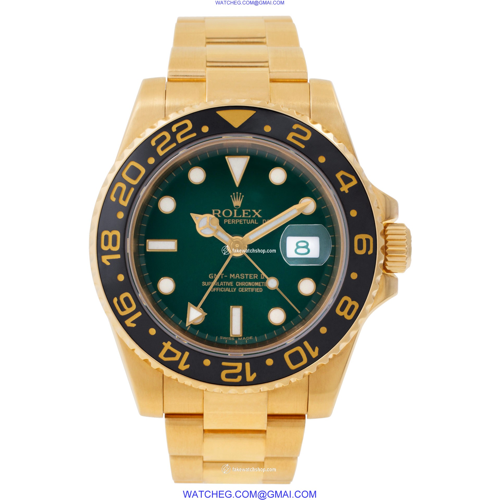 Rolex 116718 GMT-Master II Automatic Male 18k yellow gold 2
