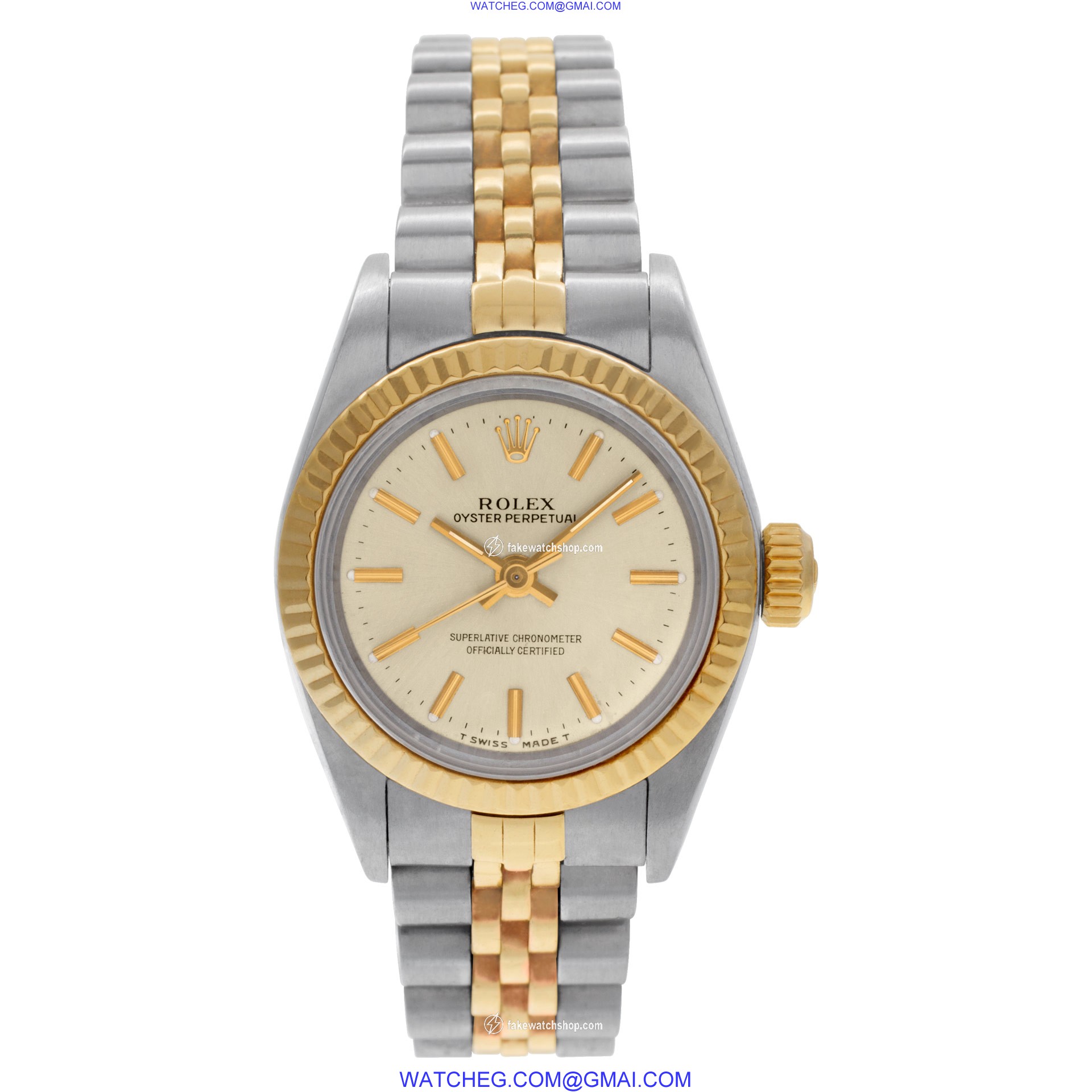 Rolex 67193 Oyster Perpetual Automatic Female 18k gold & Stainless Steel 2