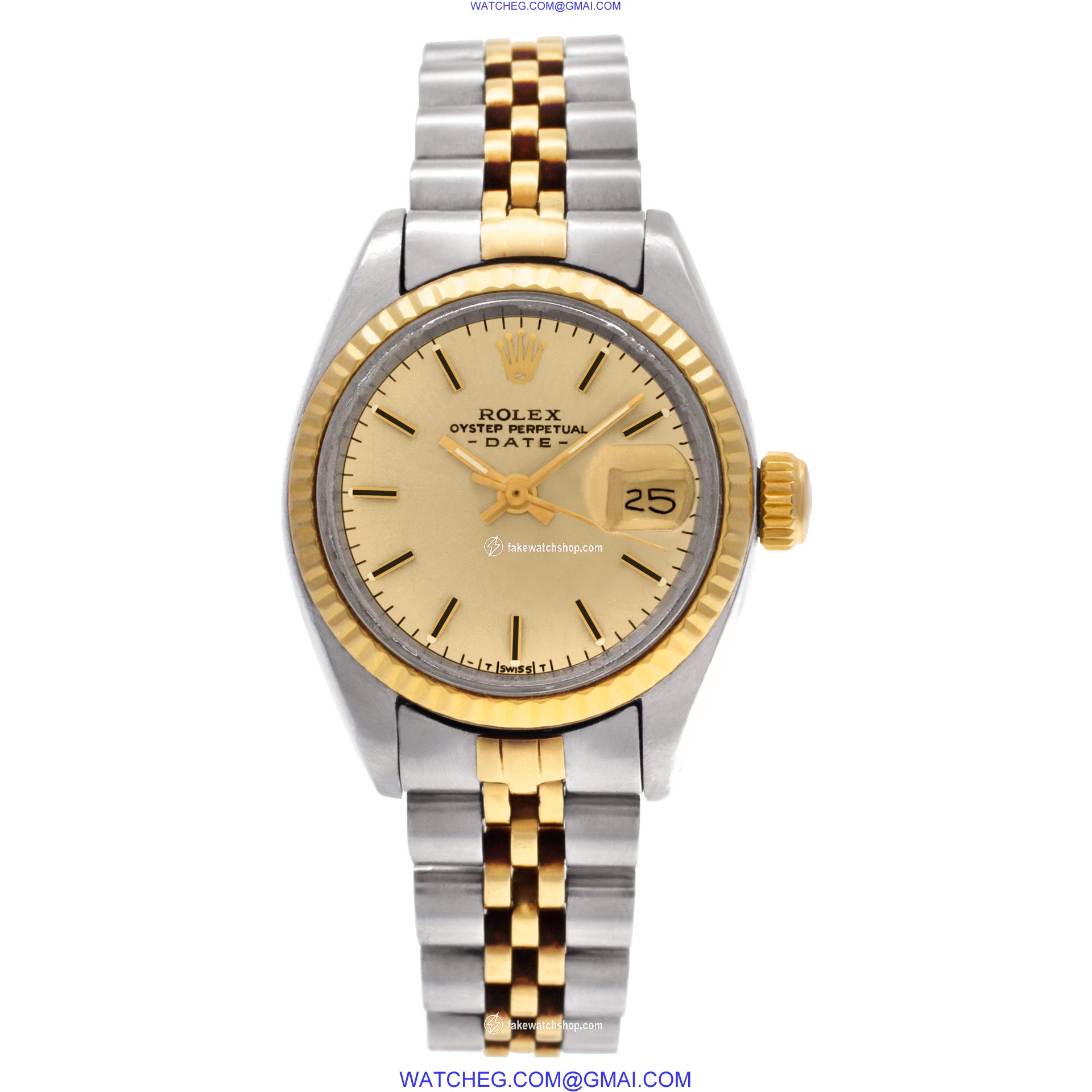 Rolex 6917 Date Automatic Female 14k gold & Stainless Steel 2